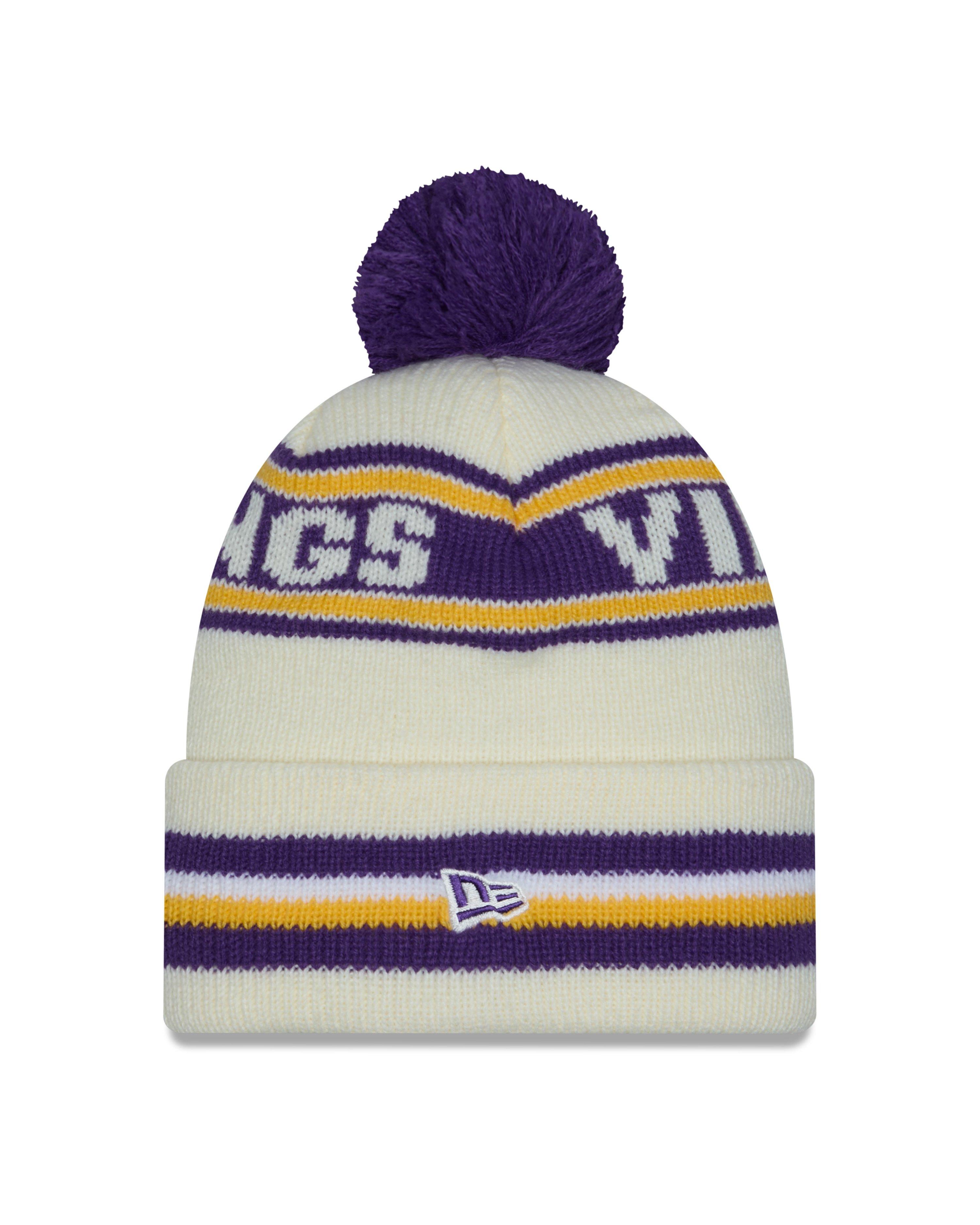 New Era Minnesota Vikings Classic Knit Beanie-Purple