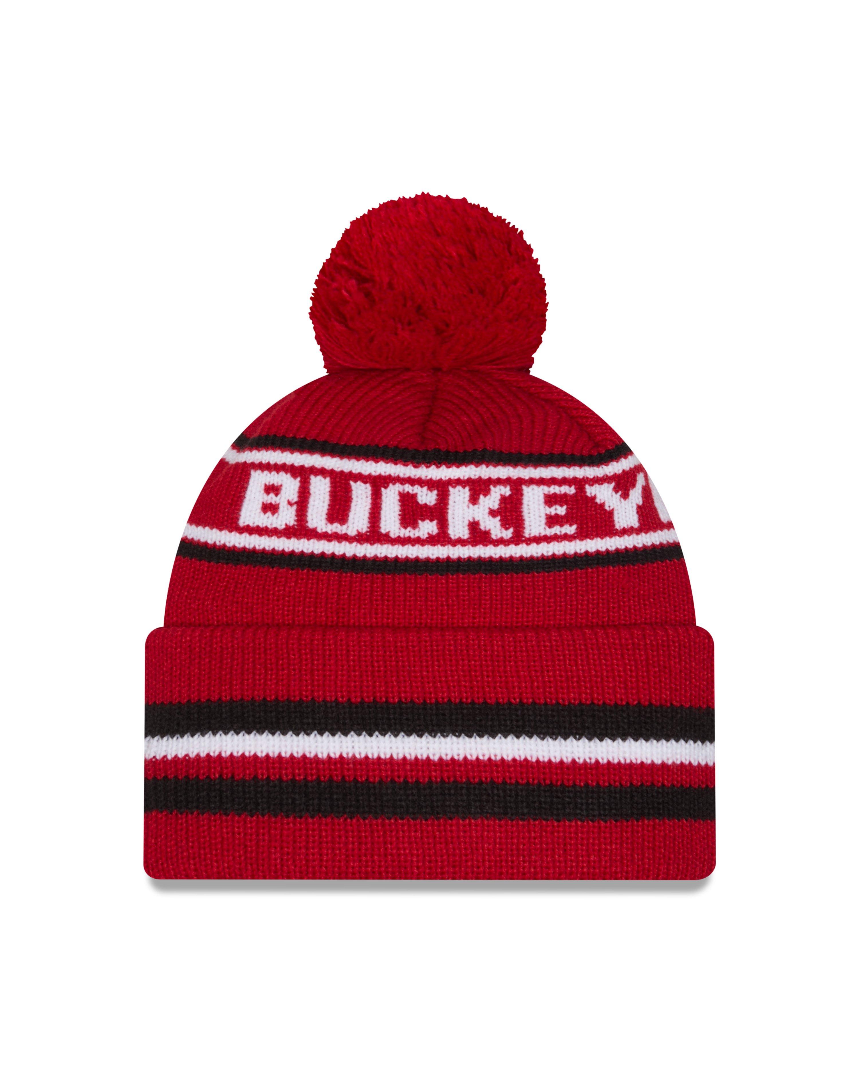 New Era Ohio State Buckeyes Classic Knit Beanie-Red