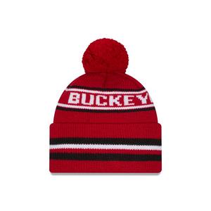 New Era Ohio State Buckeyes Classic Knit Beanie-Red