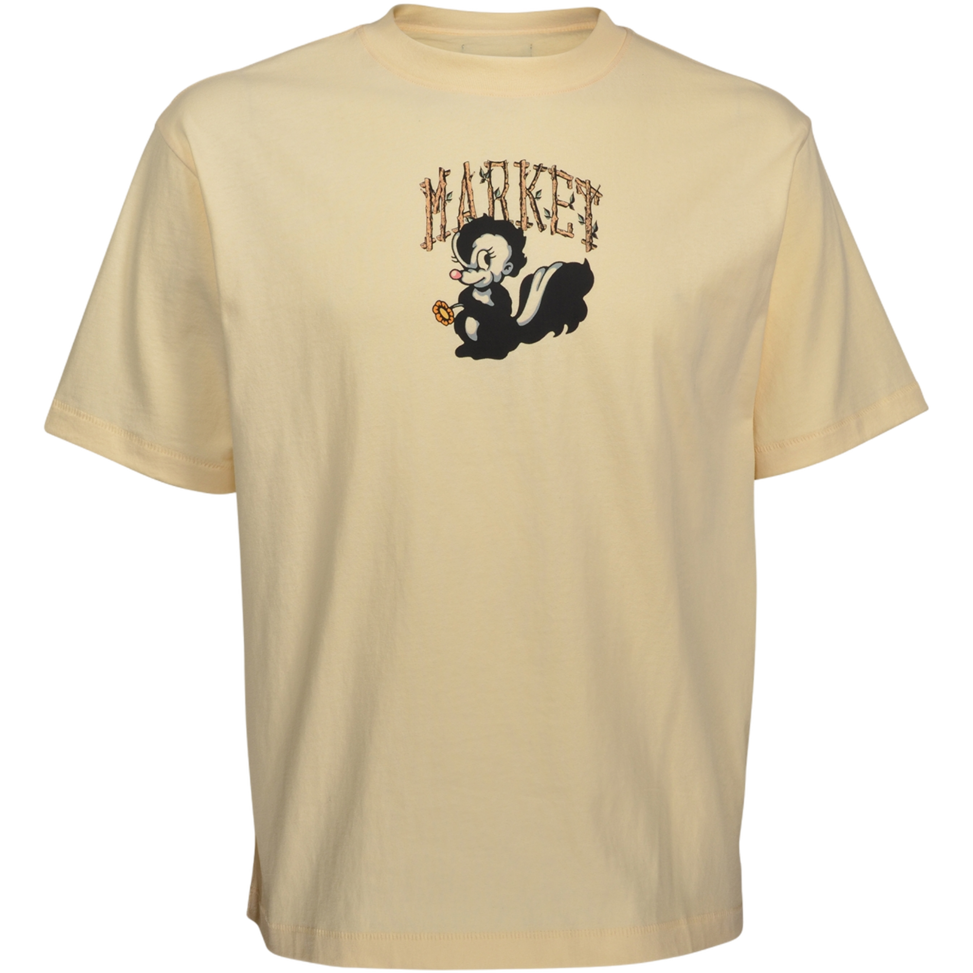 Market Men's Smiley Quiet Cabin Tee - CREAM Thumbnail View 1