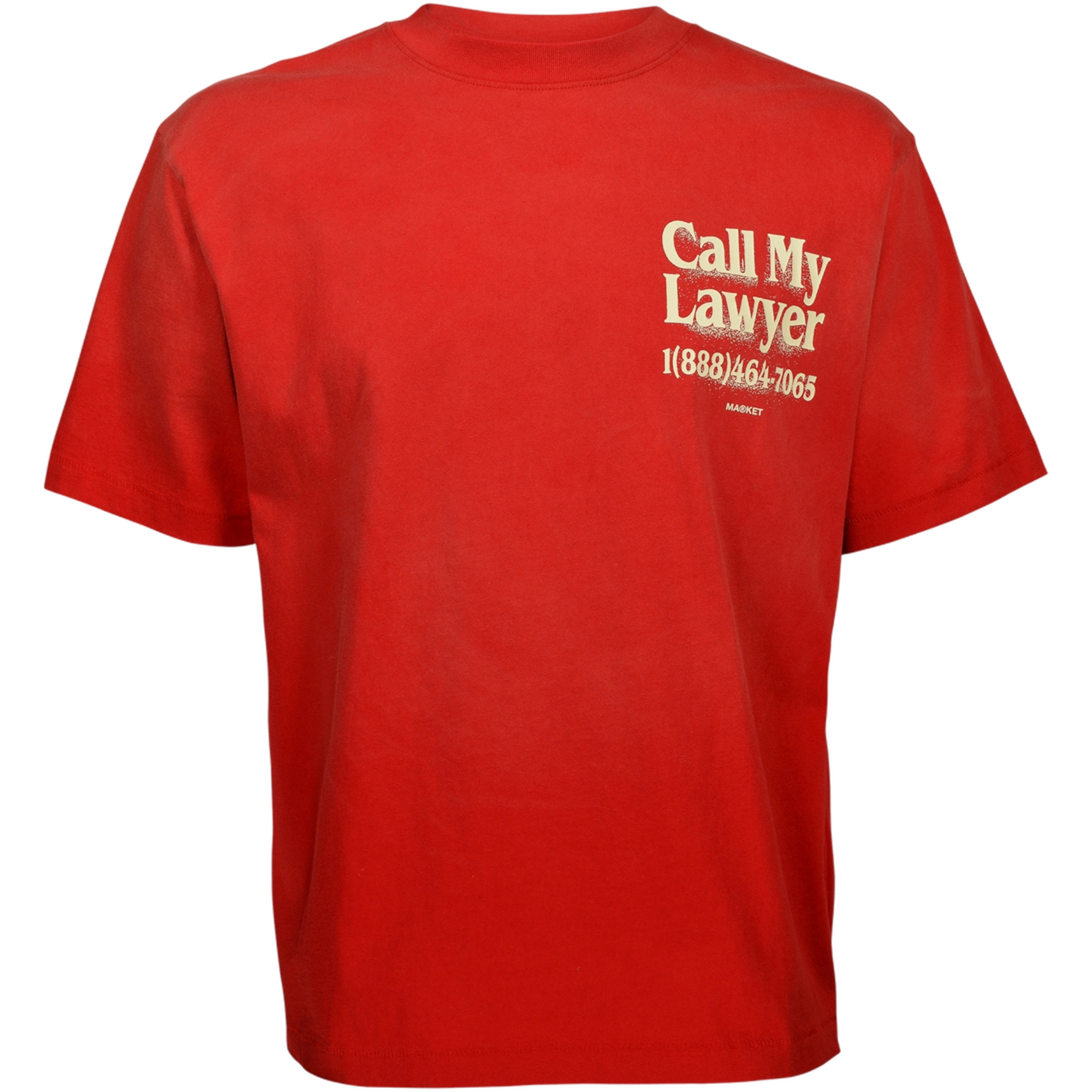 Market Men's Call My Lawyer 3D Tee - RED Thumbnail View 1