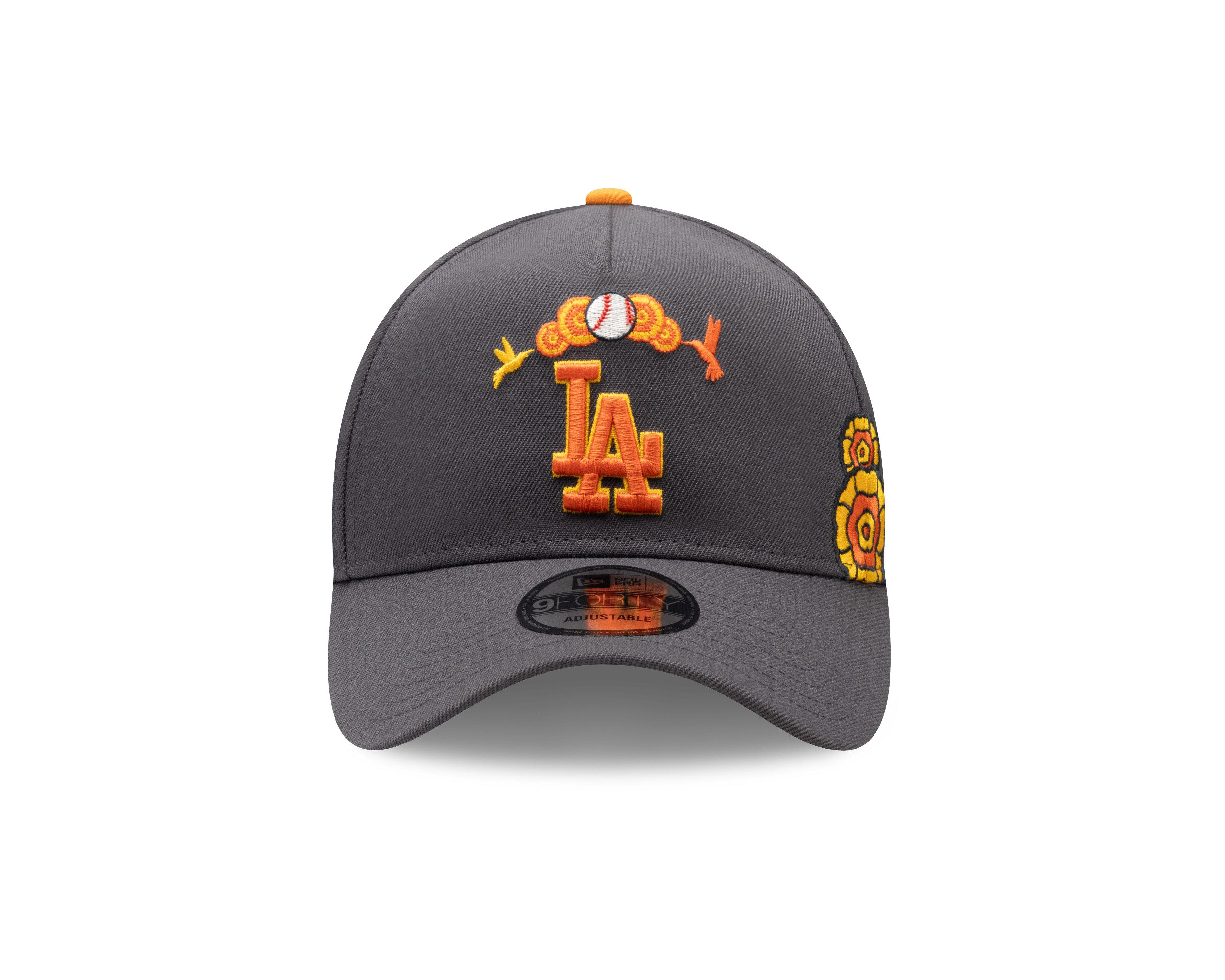 New Era Los Angeles Dodgers 9FORTY Dia De Los Muertos Snapback Hat-Grey