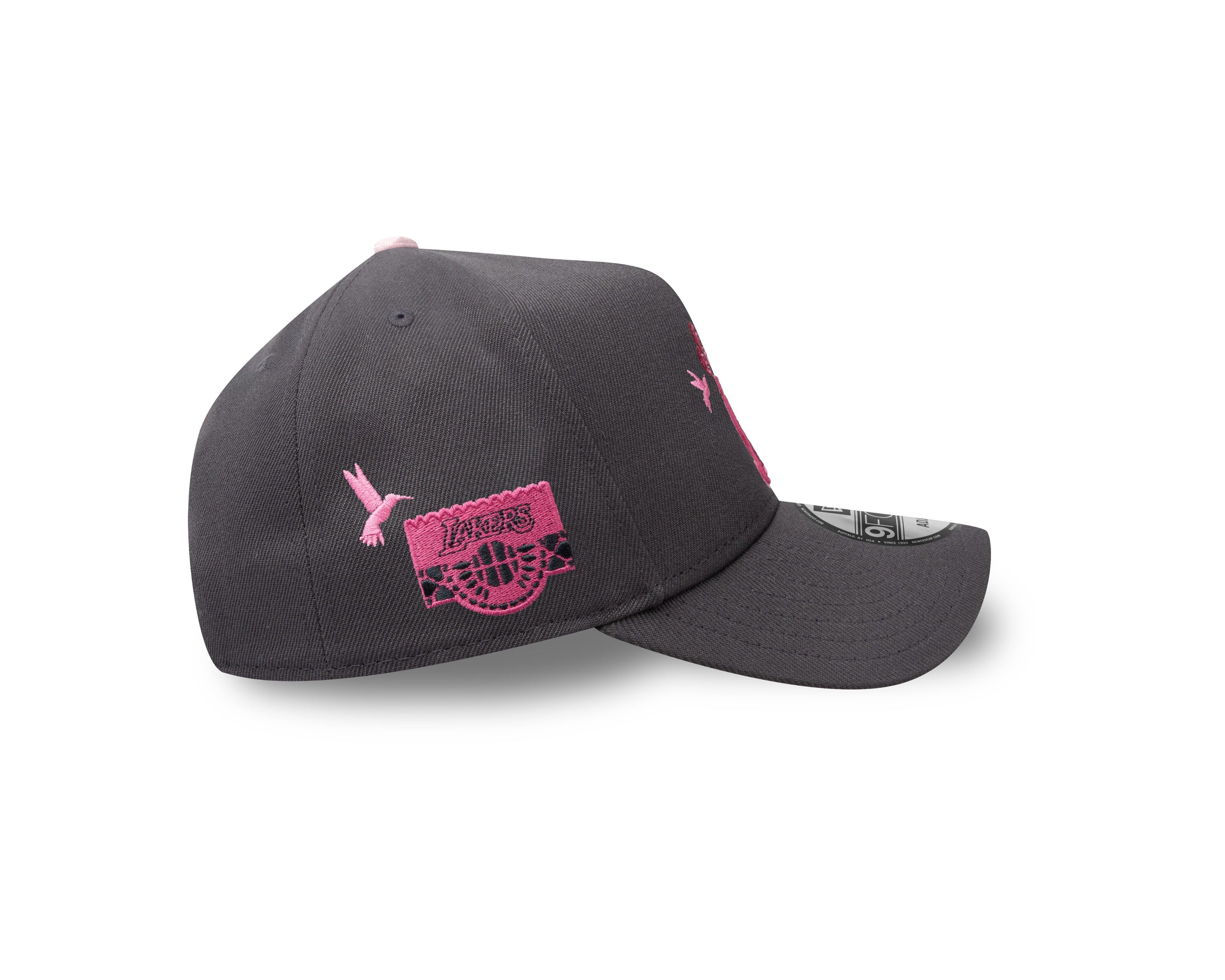 New Era Los Angeles Lakers 9FORTY Dia De Los Muertos Snapback Hat-Grey