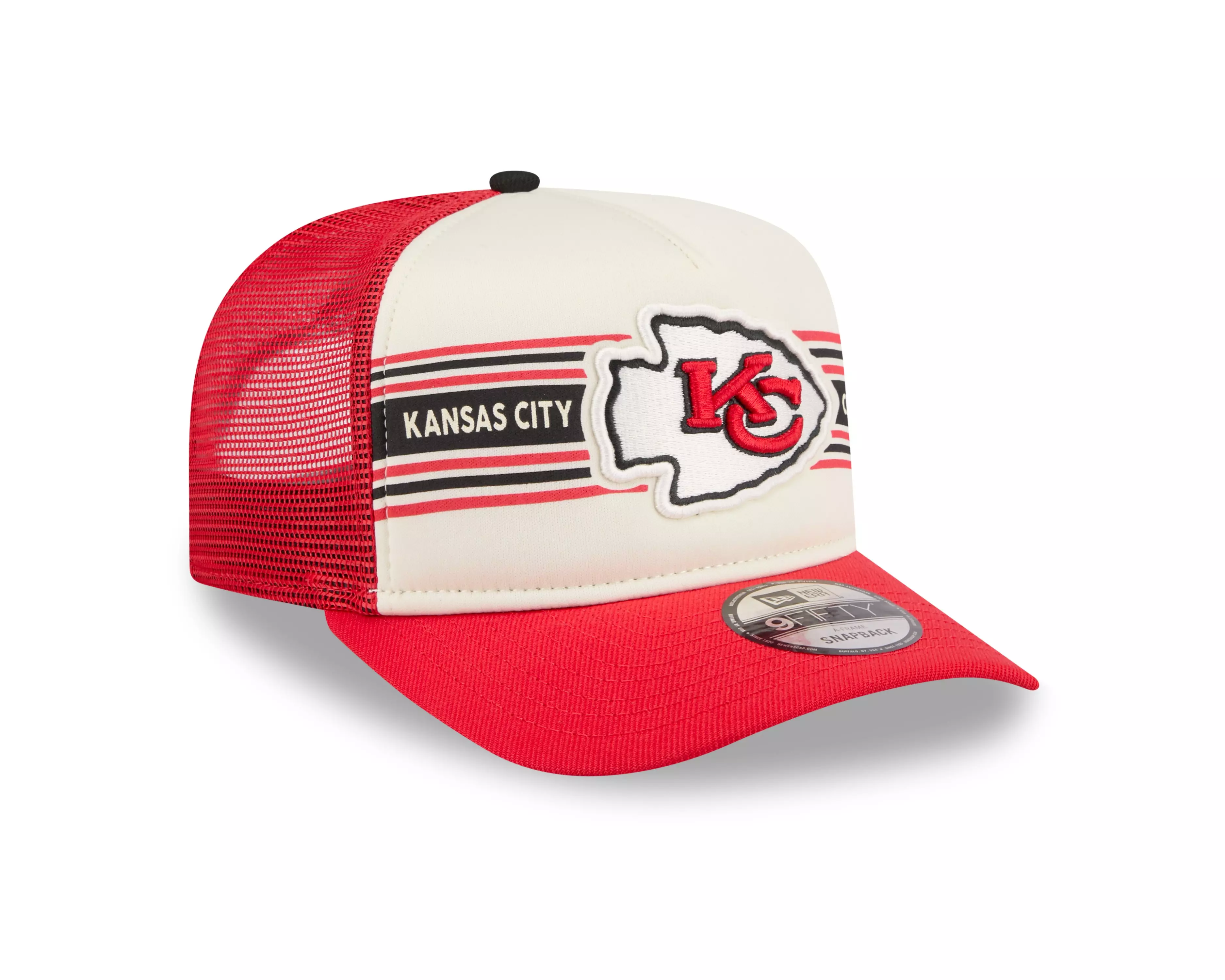 New Era Kansas City Chiefs 9FIFTY Banner Snapback Hat-Red - RED