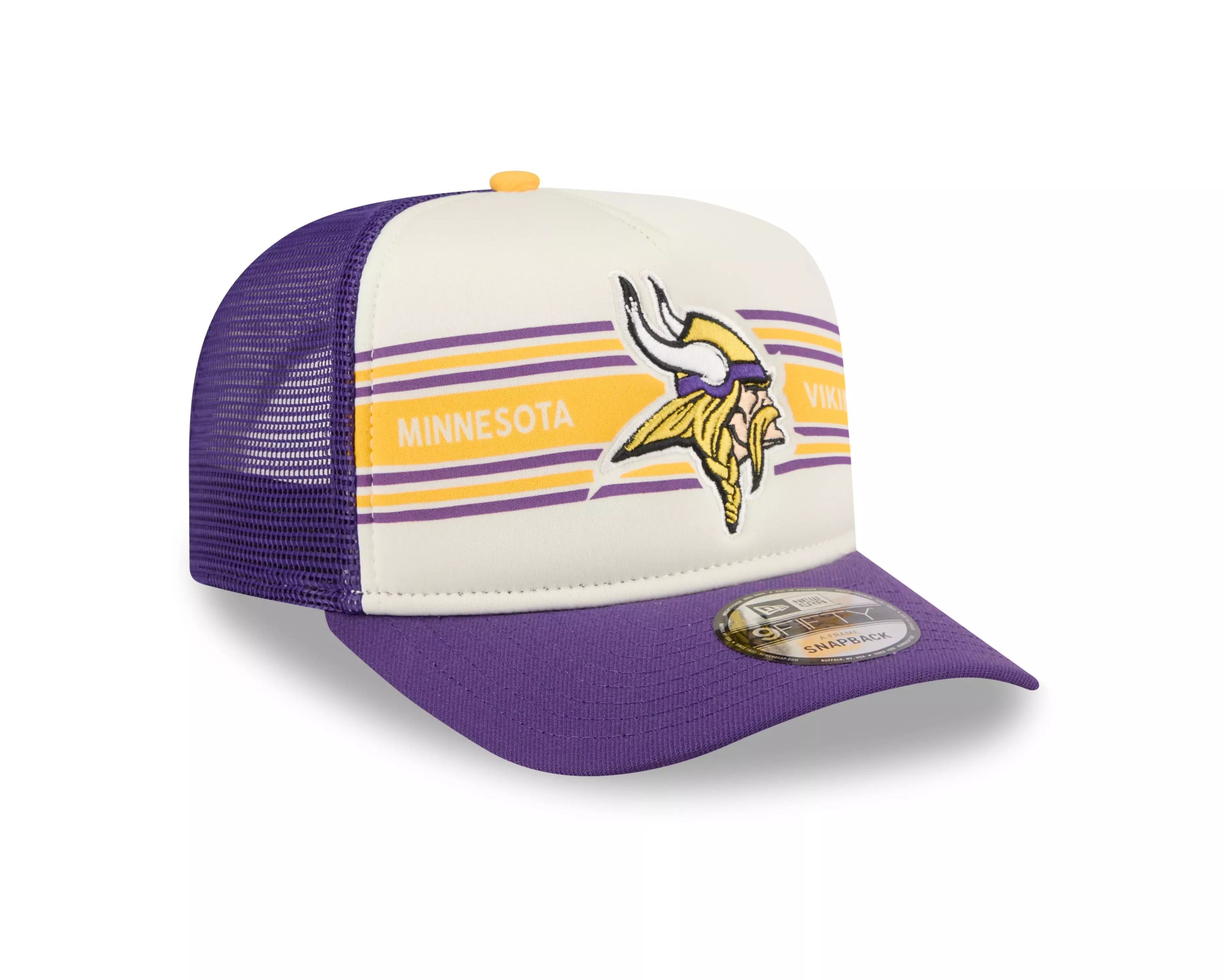 New Era Minnesota Vikings 9FIFTY Banner Snapback Hat-Purple - PURPLE