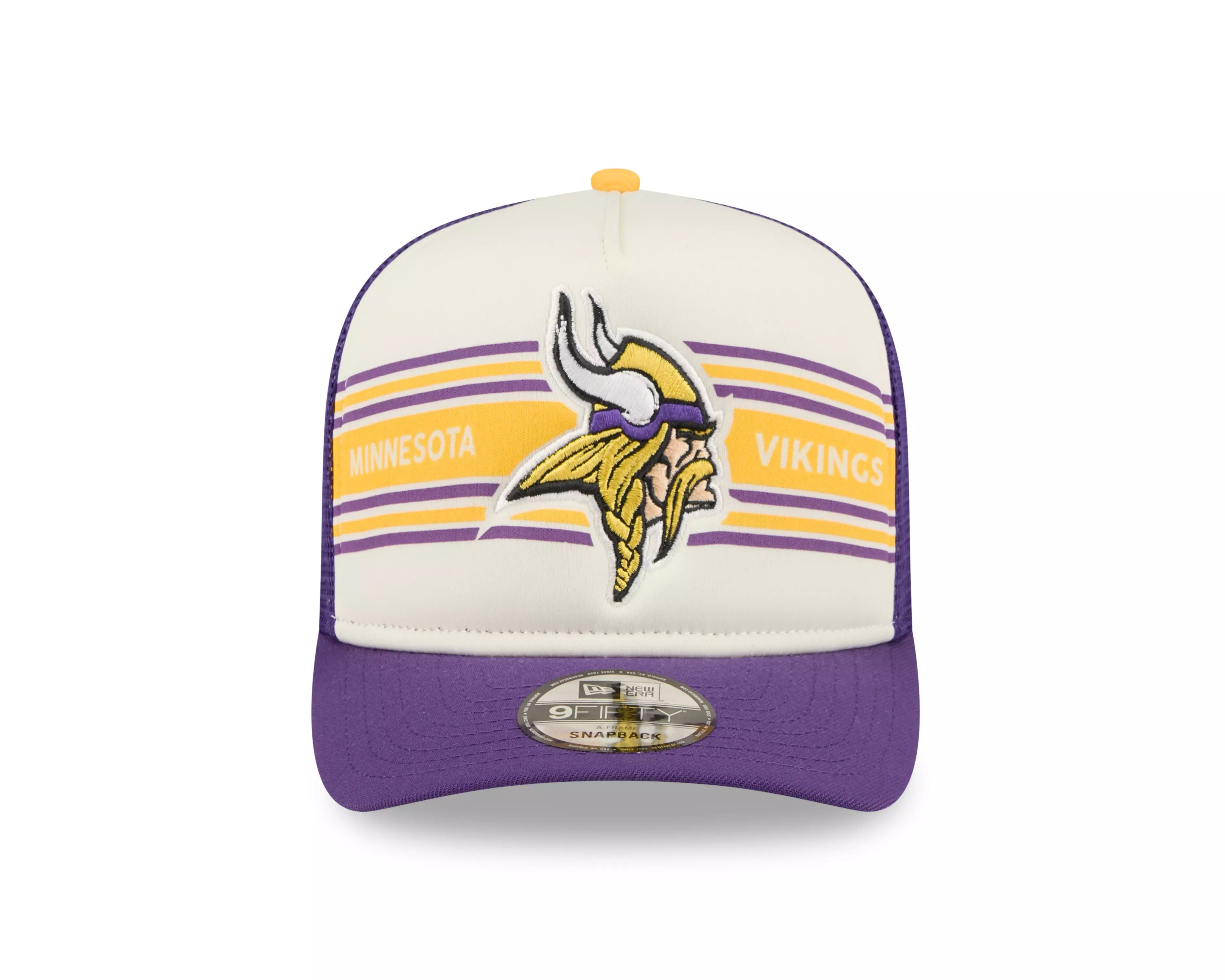 New Era Minnesota Vikings 9FIFTY Banner Snapback Hat-Purple - PURPLE