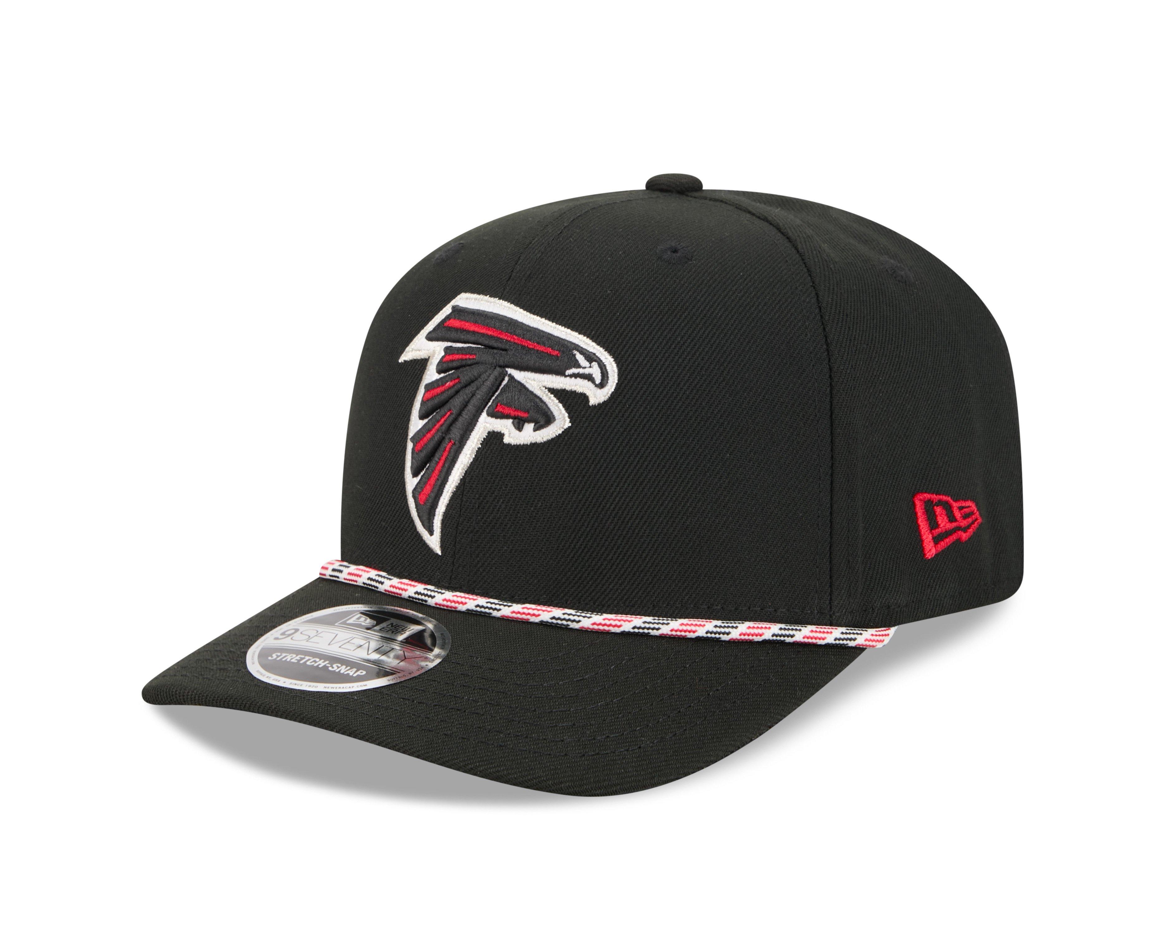 New Era Atlanta Falcons 9SEVENTY Rope Stretch Snapback Hat-Black