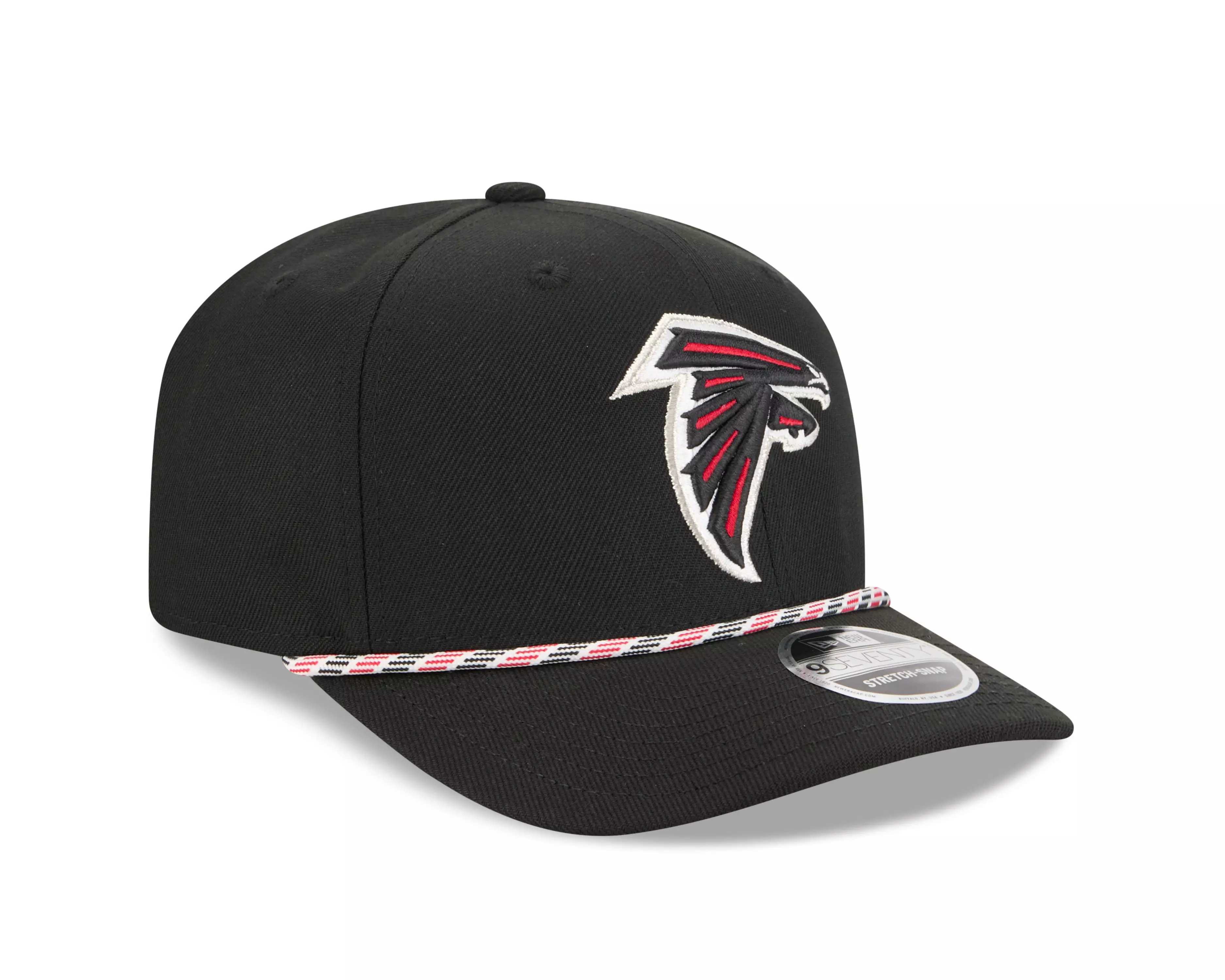 New Era Atlanta Falcons 9SEVENTY Rope Stretch Snapback Hat-Black - BLACK
