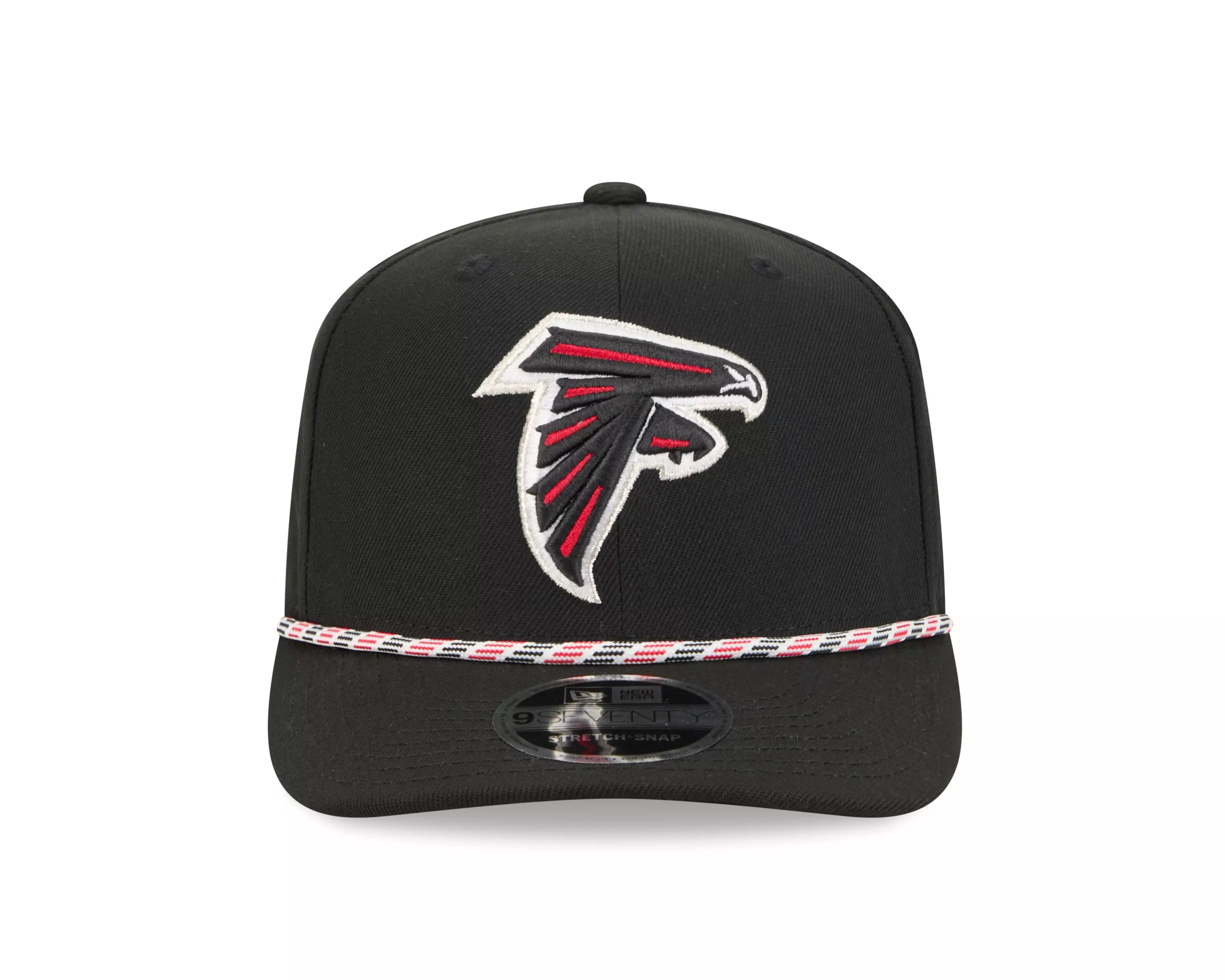 New Era Atlanta Falcons 9SEVENTY Rope Stretch Snapback Hat-Black - BLACK
