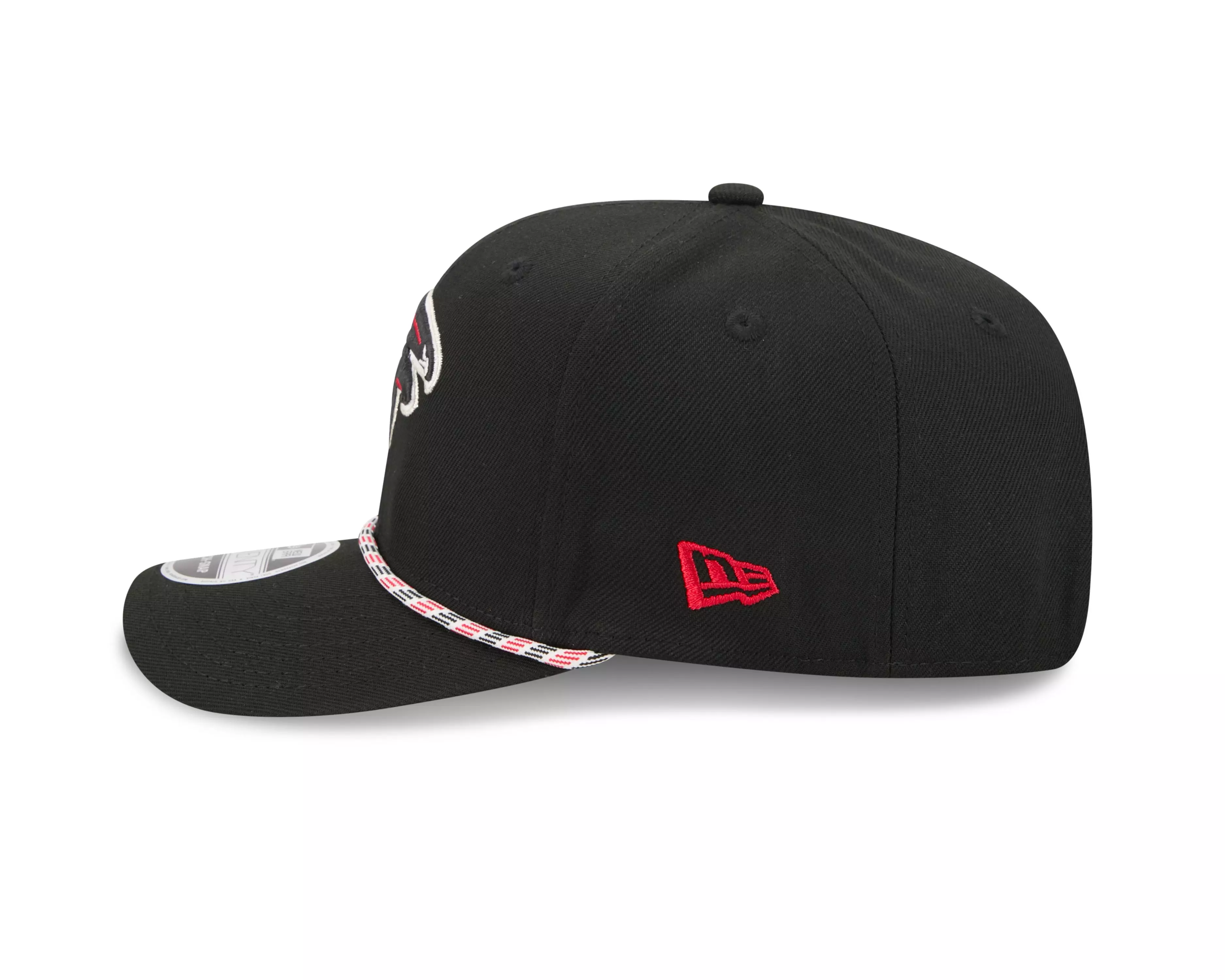 New Era Atlanta Falcons 9SEVENTY Rope Stretch Snapback Hat-Black - BLACK