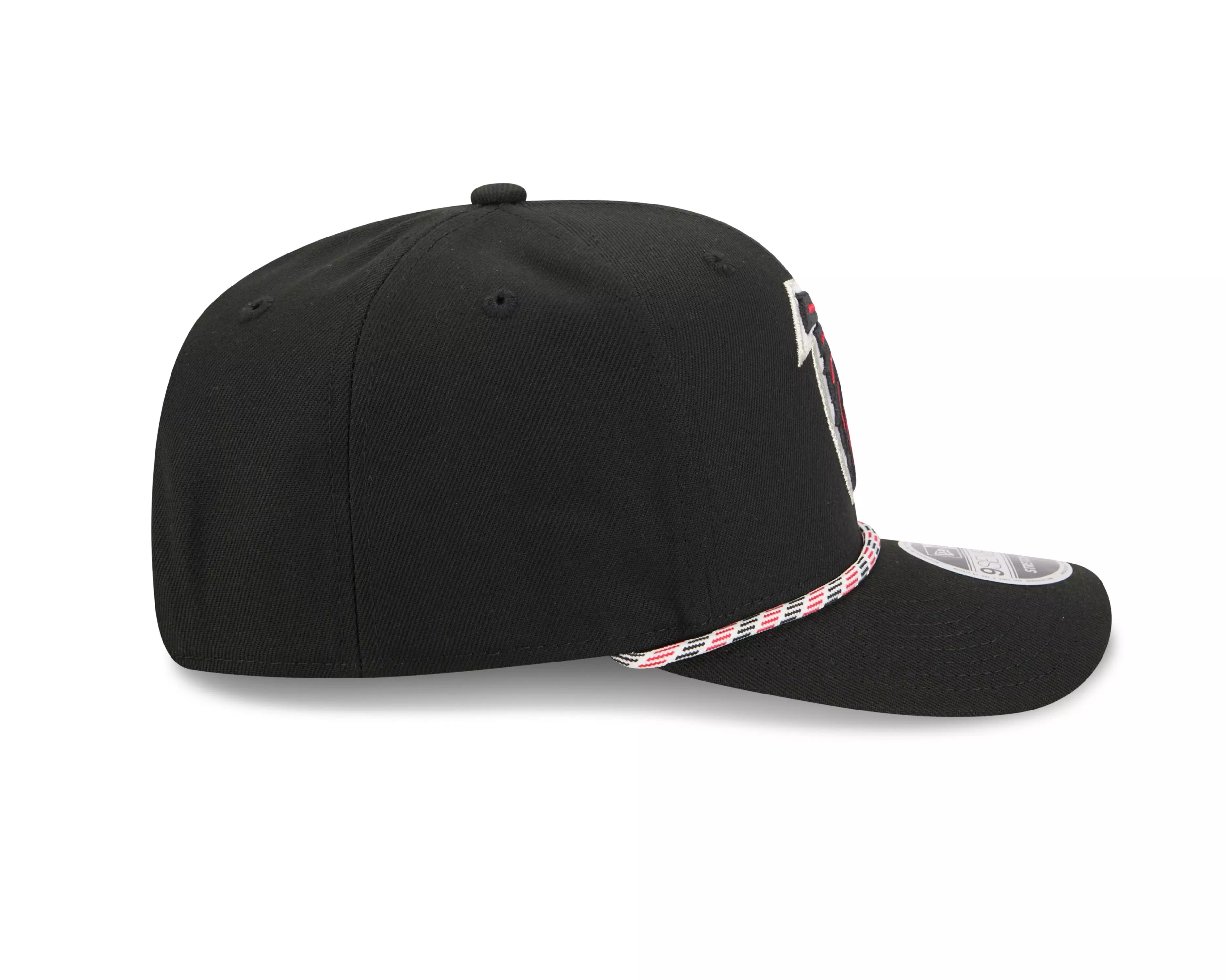 New Era Atlanta Falcons 9SEVENTY Rope Stretch Snapback Hat-Black - BLACK