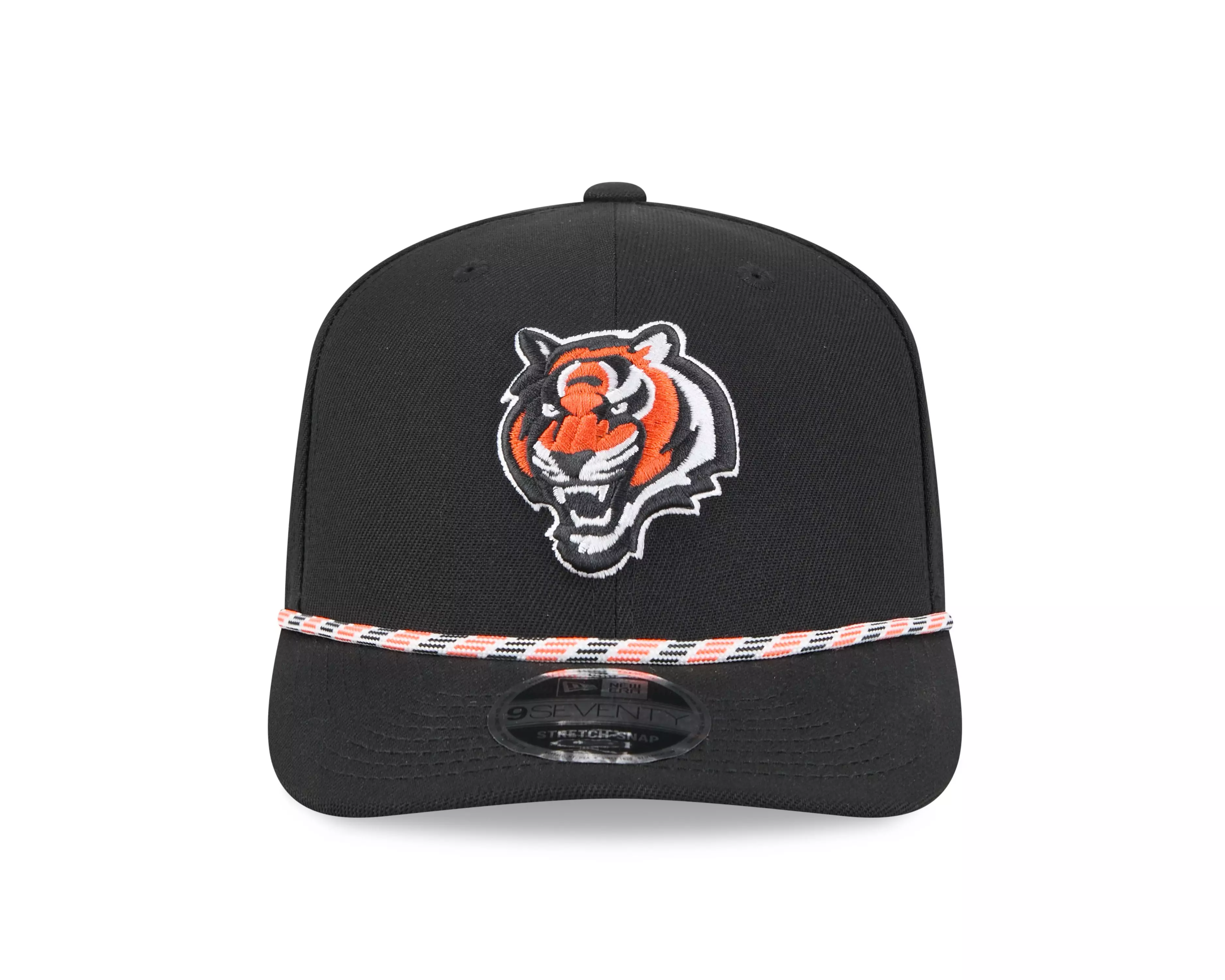 New Era Cincinnati Bengals 9SEVENTY Rope Stretch Snapback Hat-Black - BLACK
