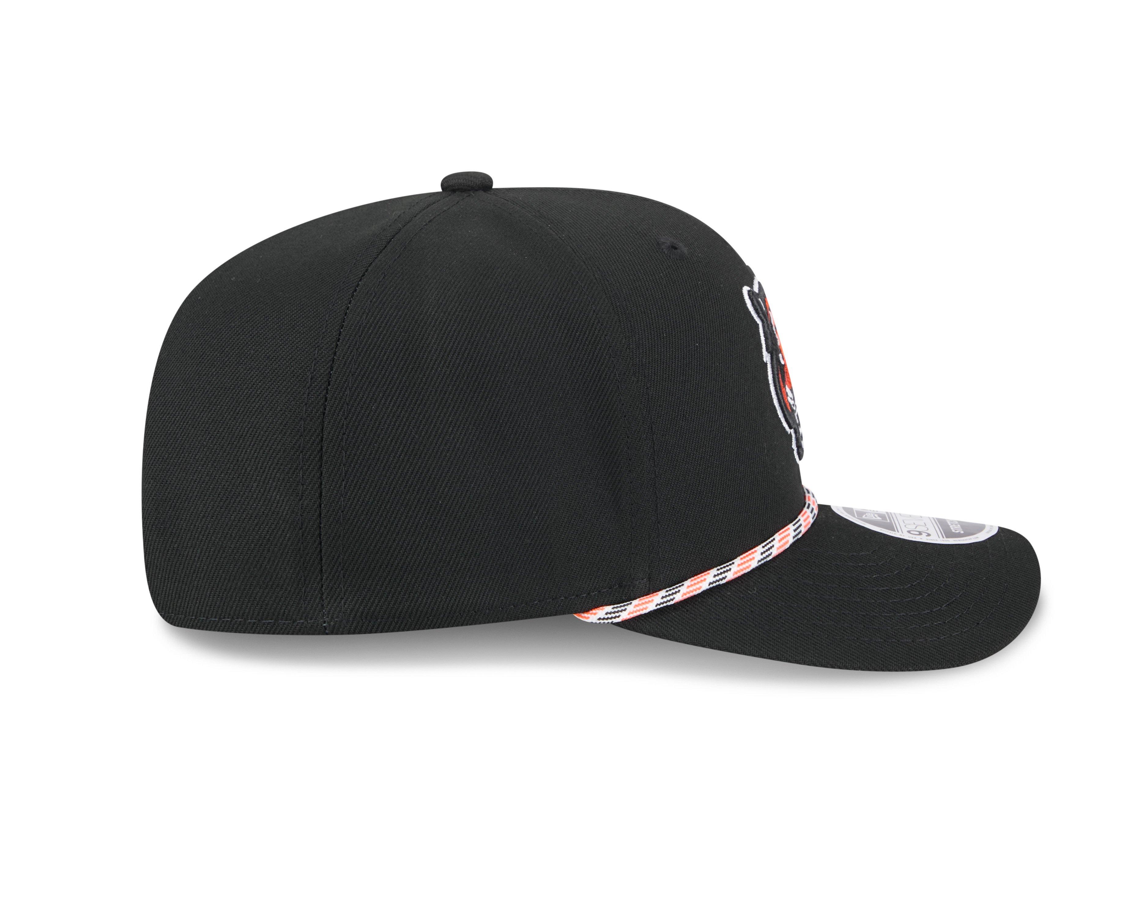 New Era Cincinnati Bengals 9SEVENTY Rope Stretch Snapback Hat-Black