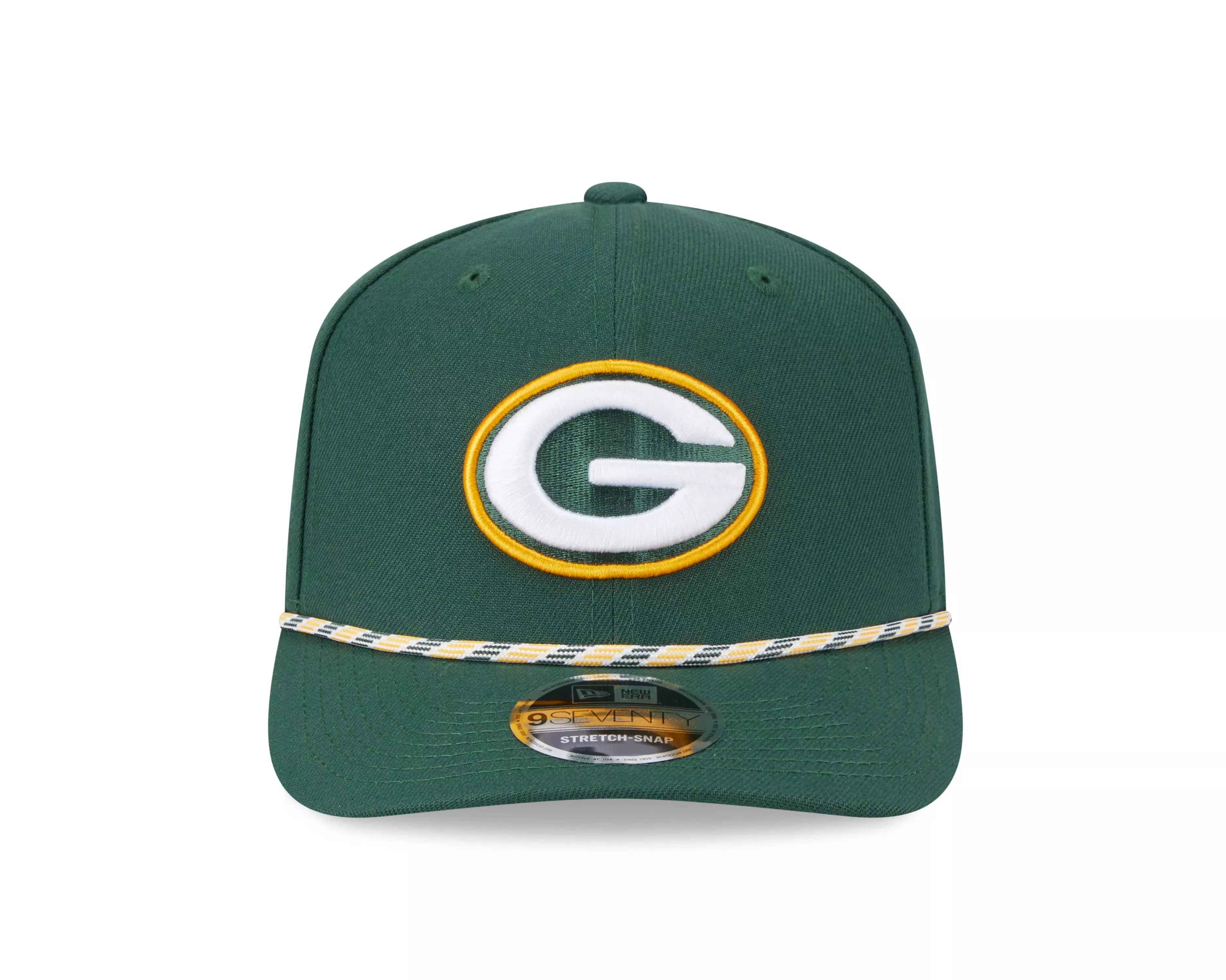 New Era Green Bay Packers 9SEVENTY Rope Stretch Snapback Hat-Green - GREEN