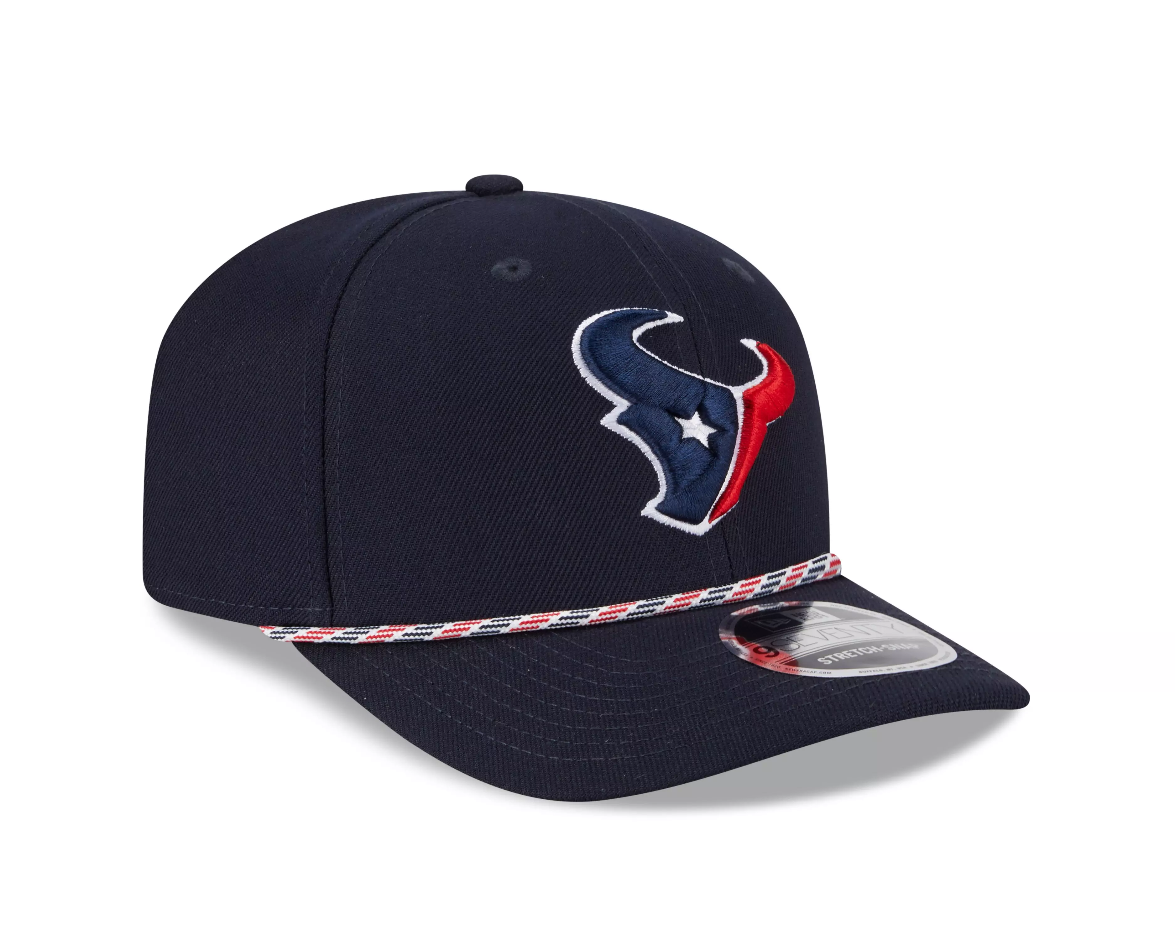New Era Houston Texans 9SEVENTY Rope Stretch Snapback Hat-Navy - NAVY