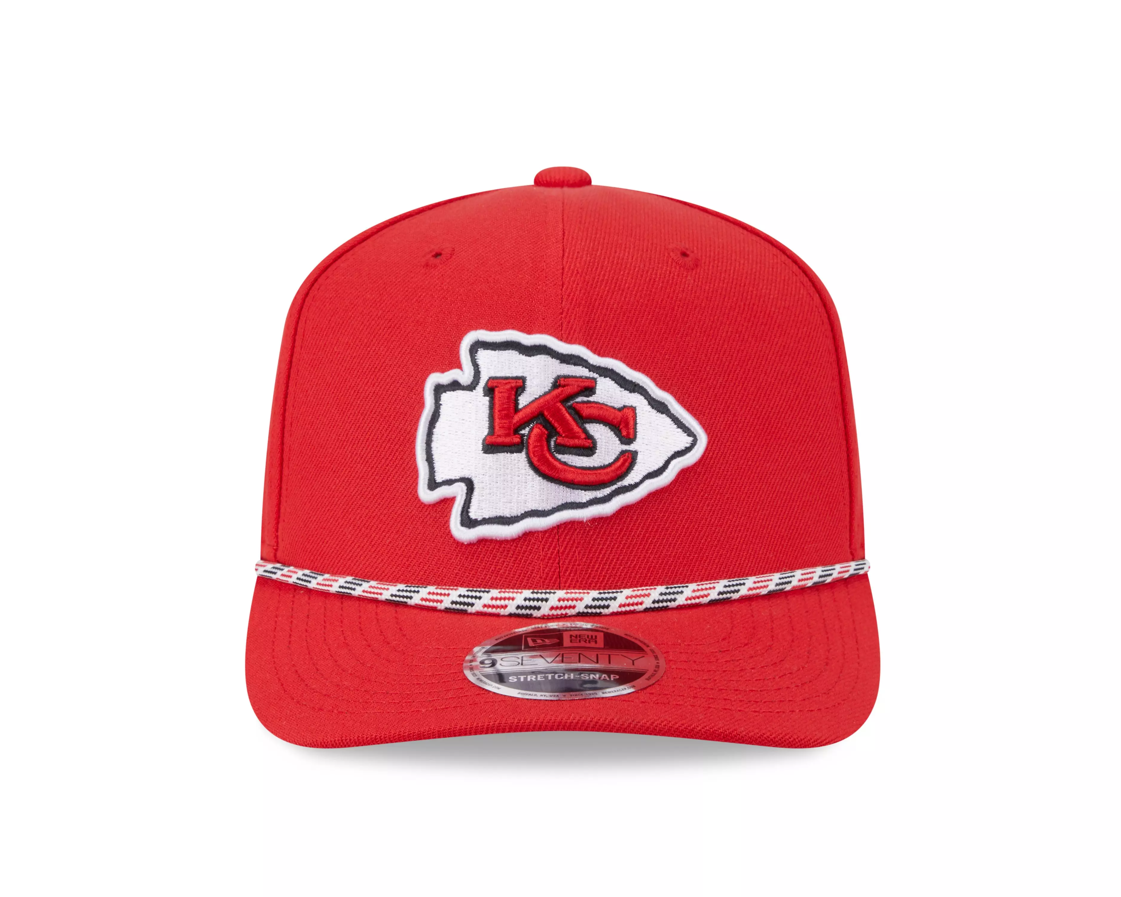New Era Kansas City Chiefs 9SEVENTY Rope Stretch Snapback Hat-Red - RED