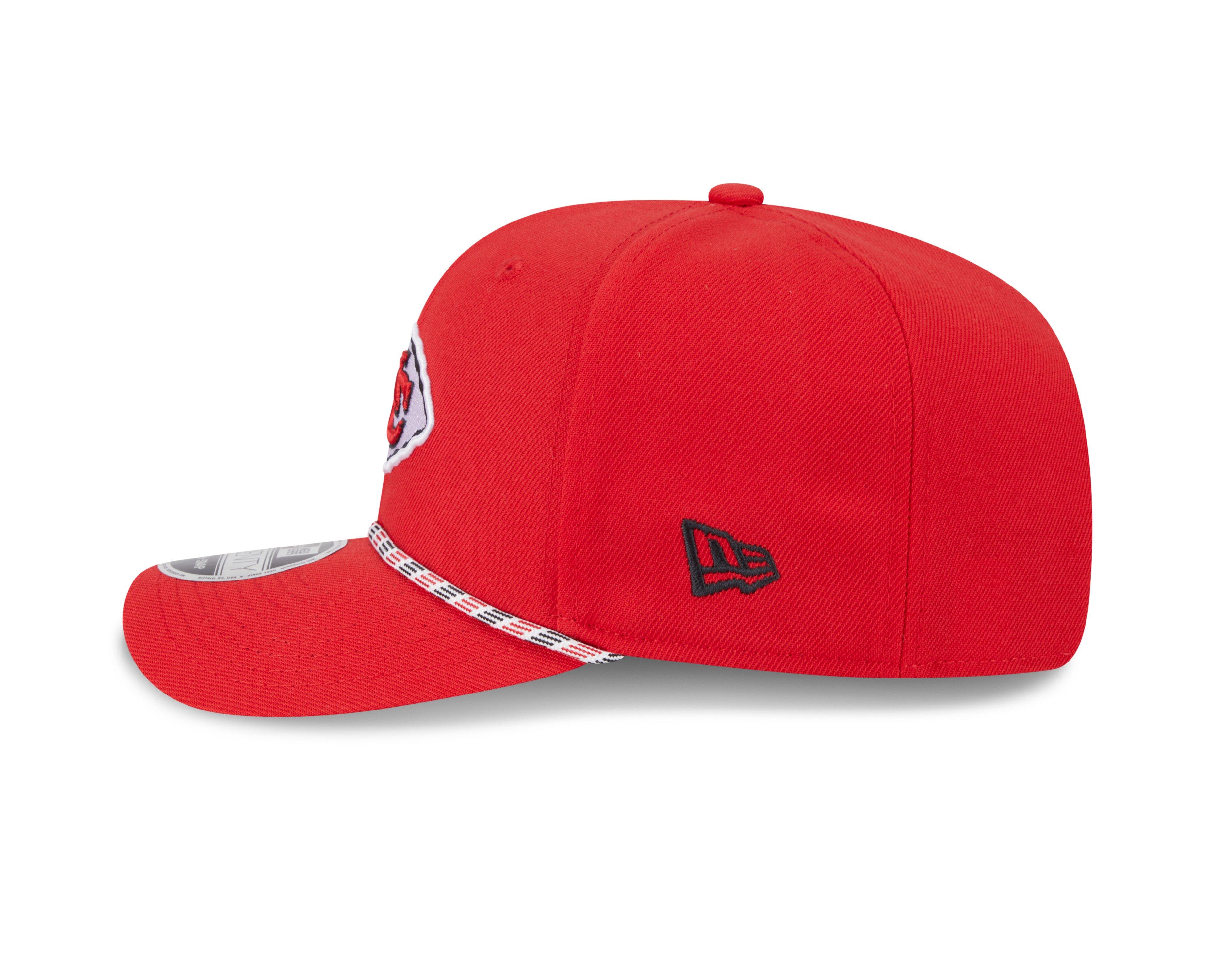 New Era Kansas City Chiefs 9SEVENTY Rope Stretch Snapback Hat-Red