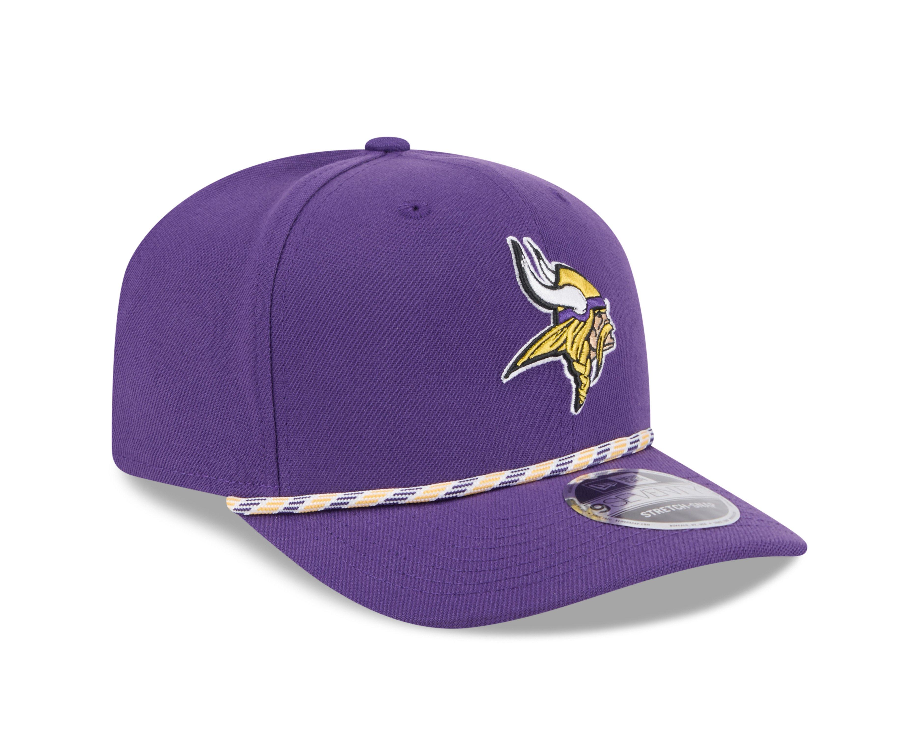 New Era Minnesota Vikings 9SEVENTY Rope Stretch Snapback Hat-Purple
