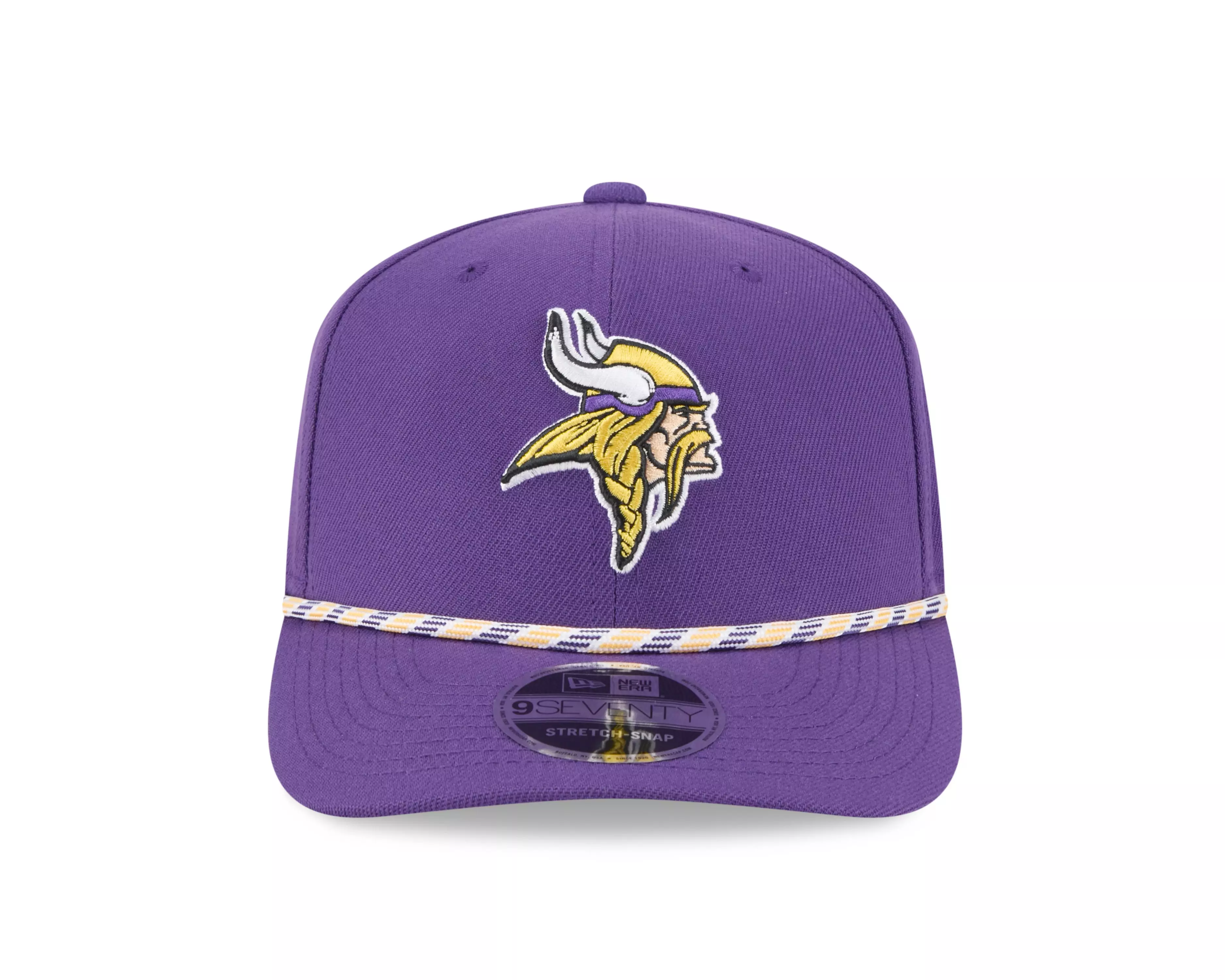 New Era Minnesota Vikings 9SEVENTY Rope Stretch Snapback Hat-Purple - PURPLE