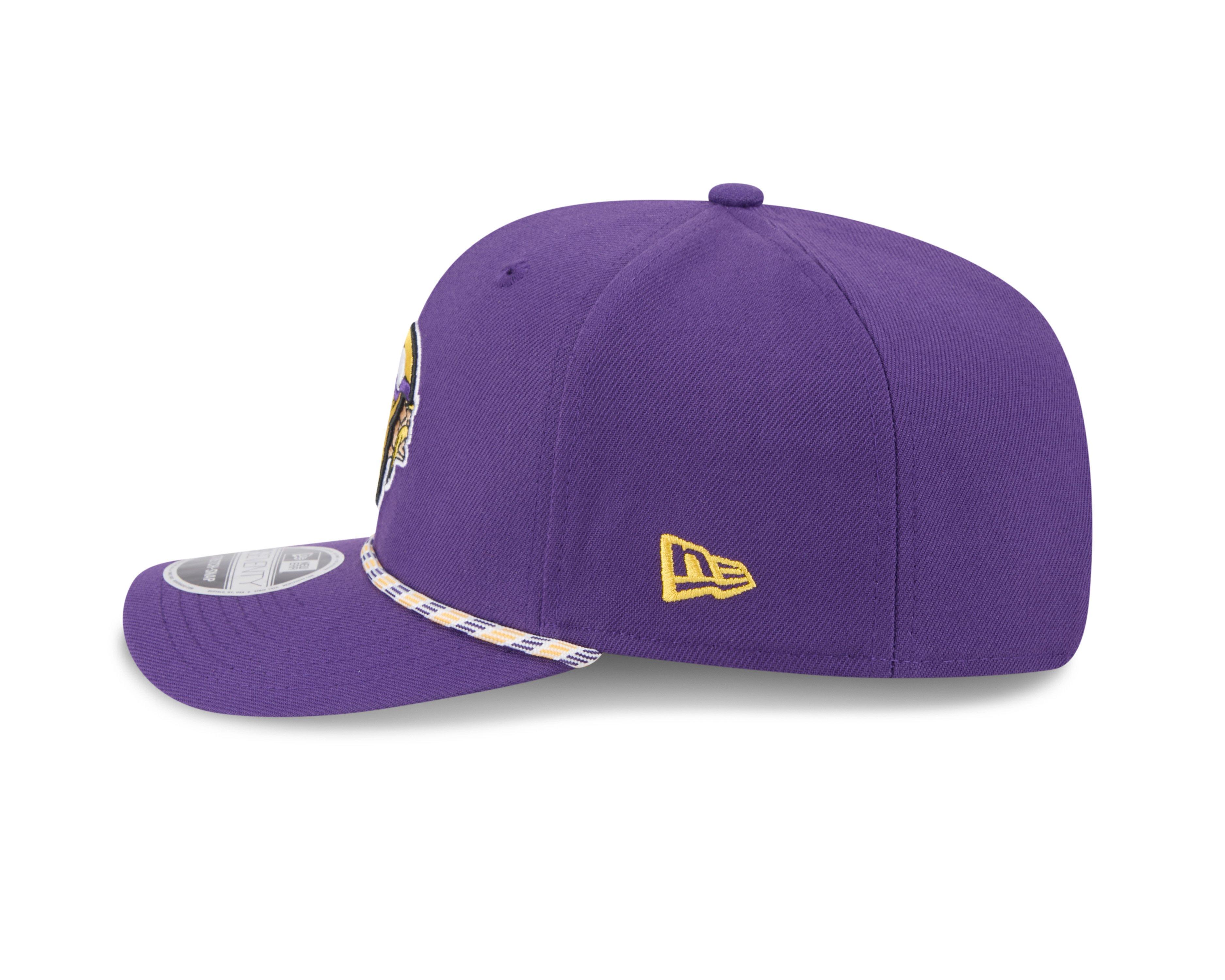 New Era Minnesota Vikings 9SEVENTY Rope Stretch Snapback Hat-Purple