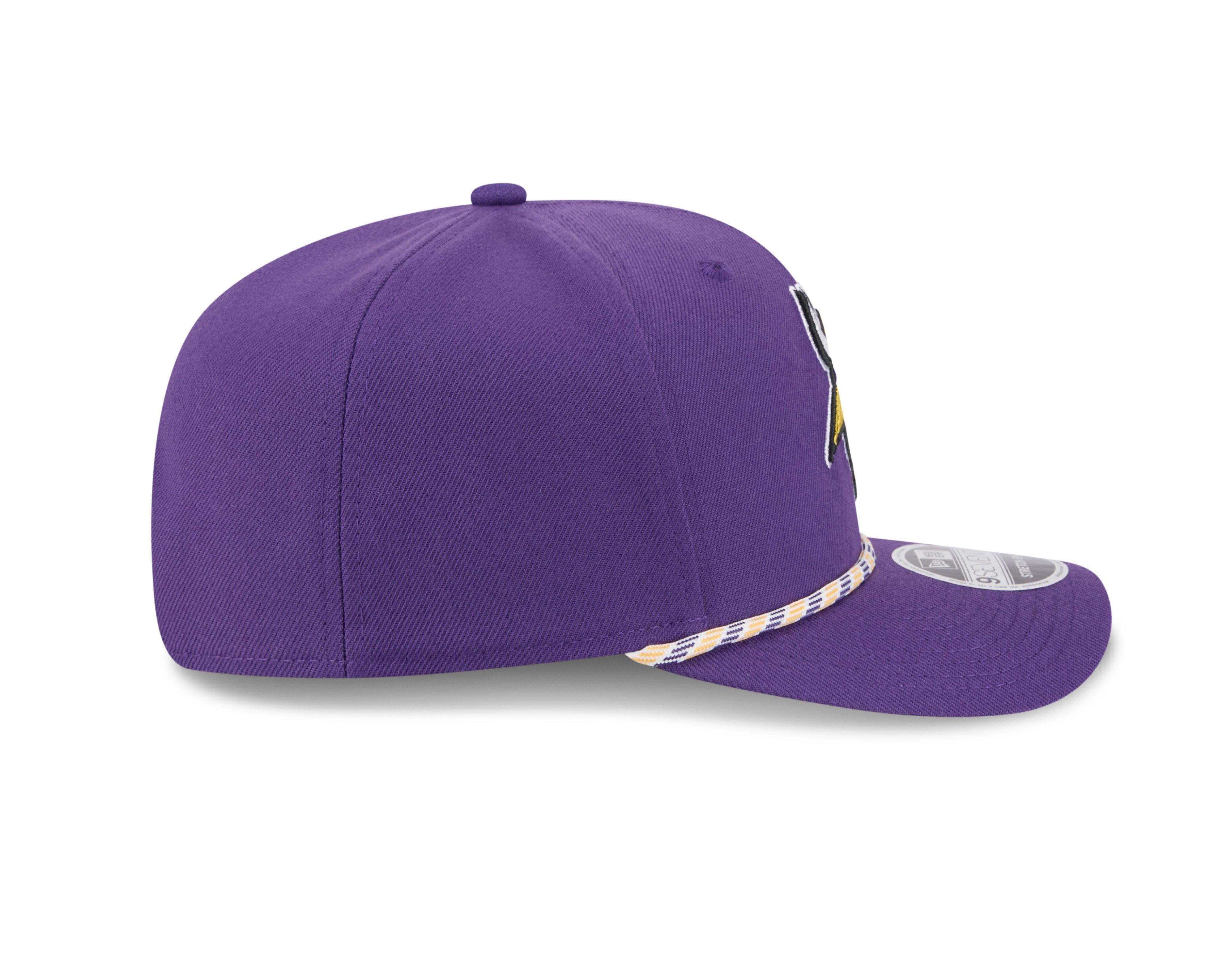 New Era Minnesota Vikings 9SEVENTY Rope Stretch Snapback Hat-Purple