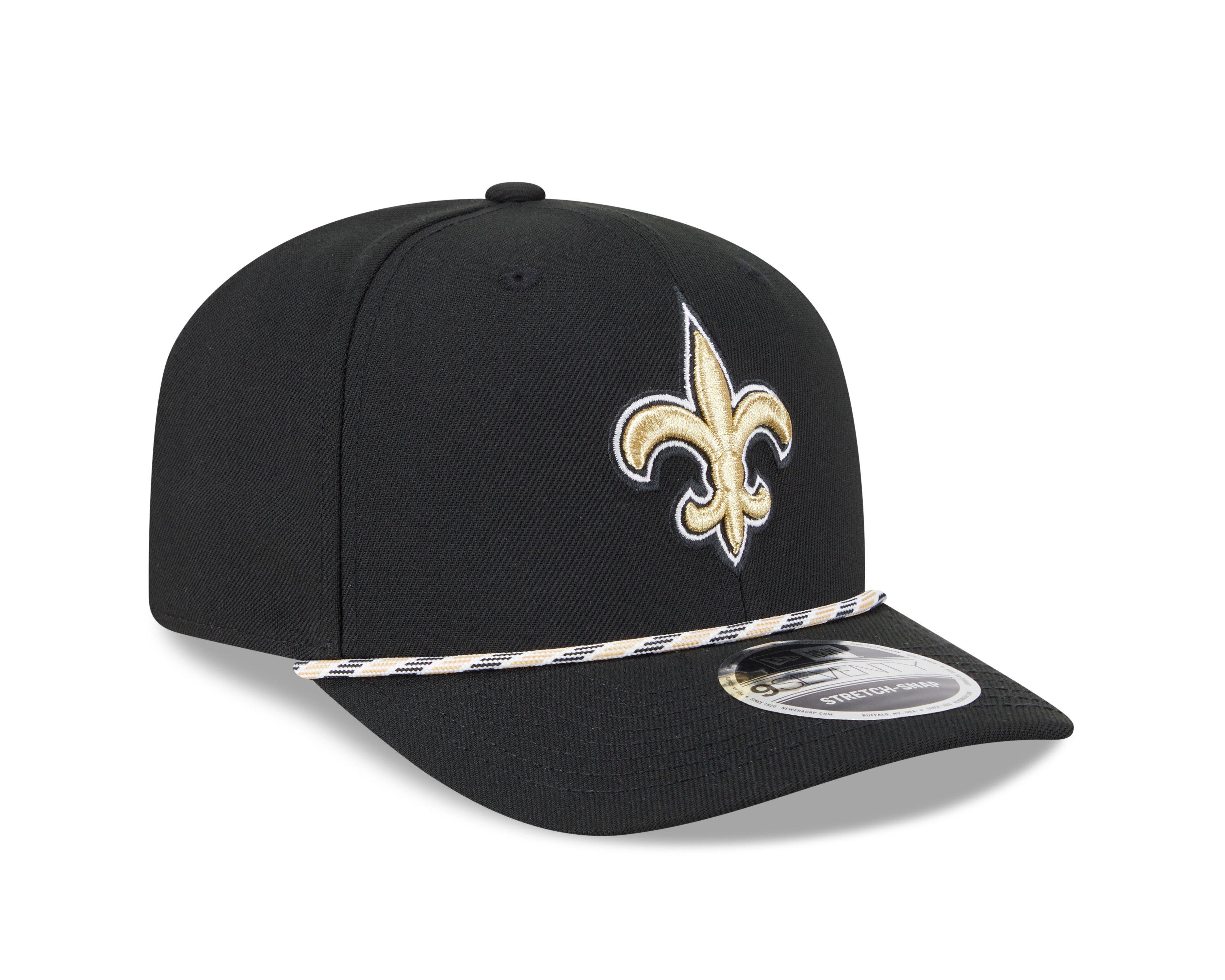 New Era New Orleans Saints 9SEVENTY Rope Stretch Snapback Hat-Black
