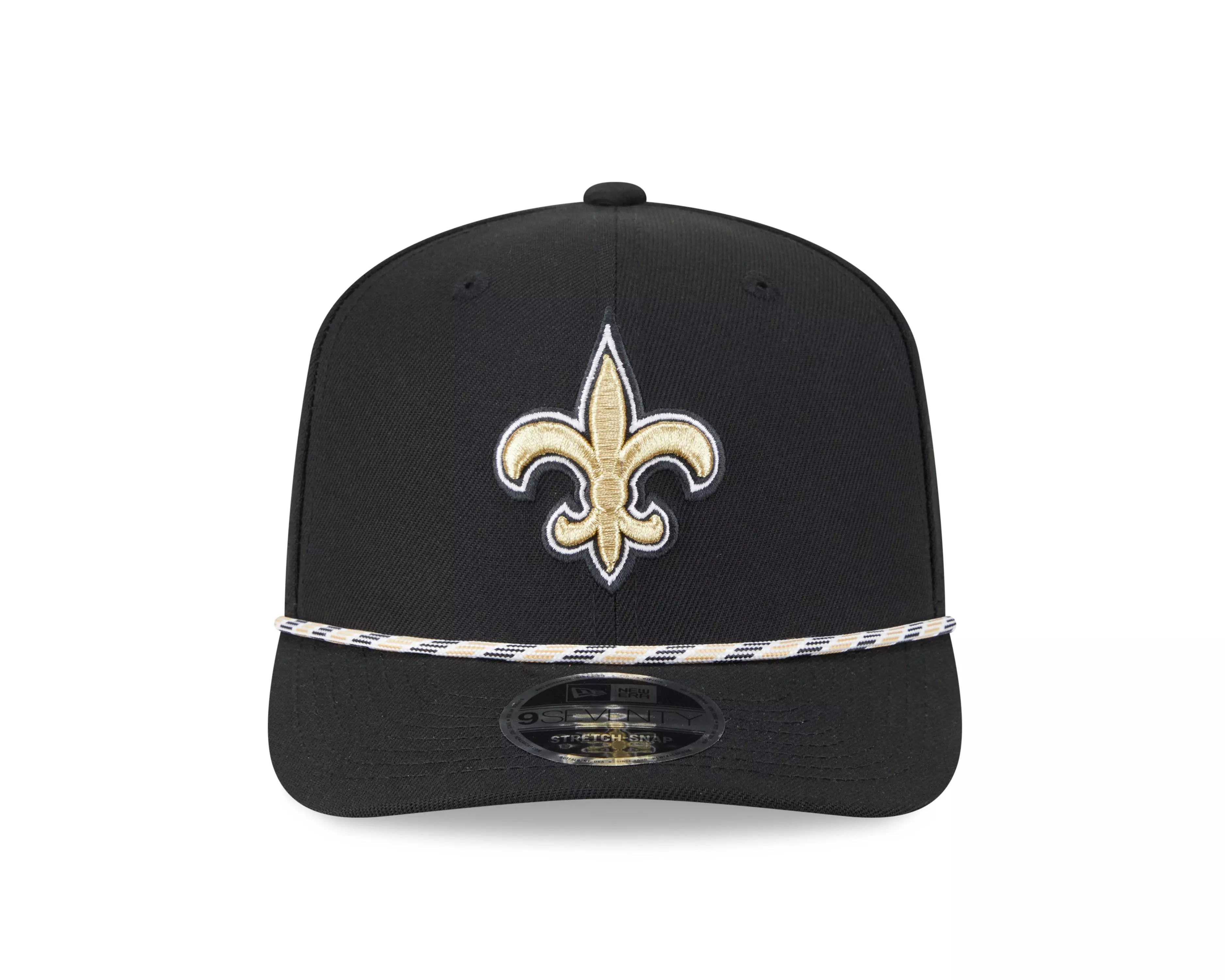 New Era New Orleans Saints 9SEVENTY Rope Stretch Snapback Hat-Black - BLACK