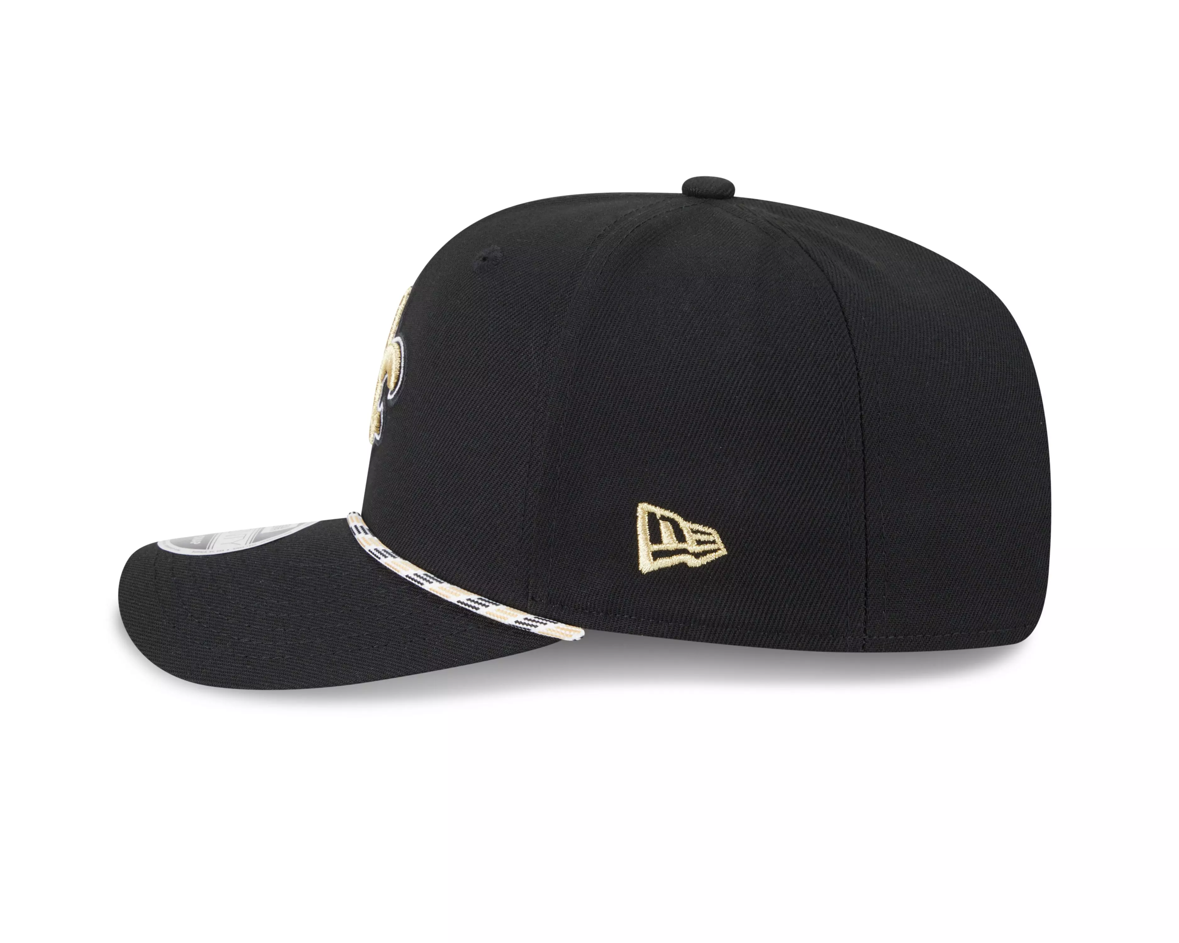 New Era New Orleans Saints 9SEVENTY Rope Stretch Snapback Hat-Black - BLACK