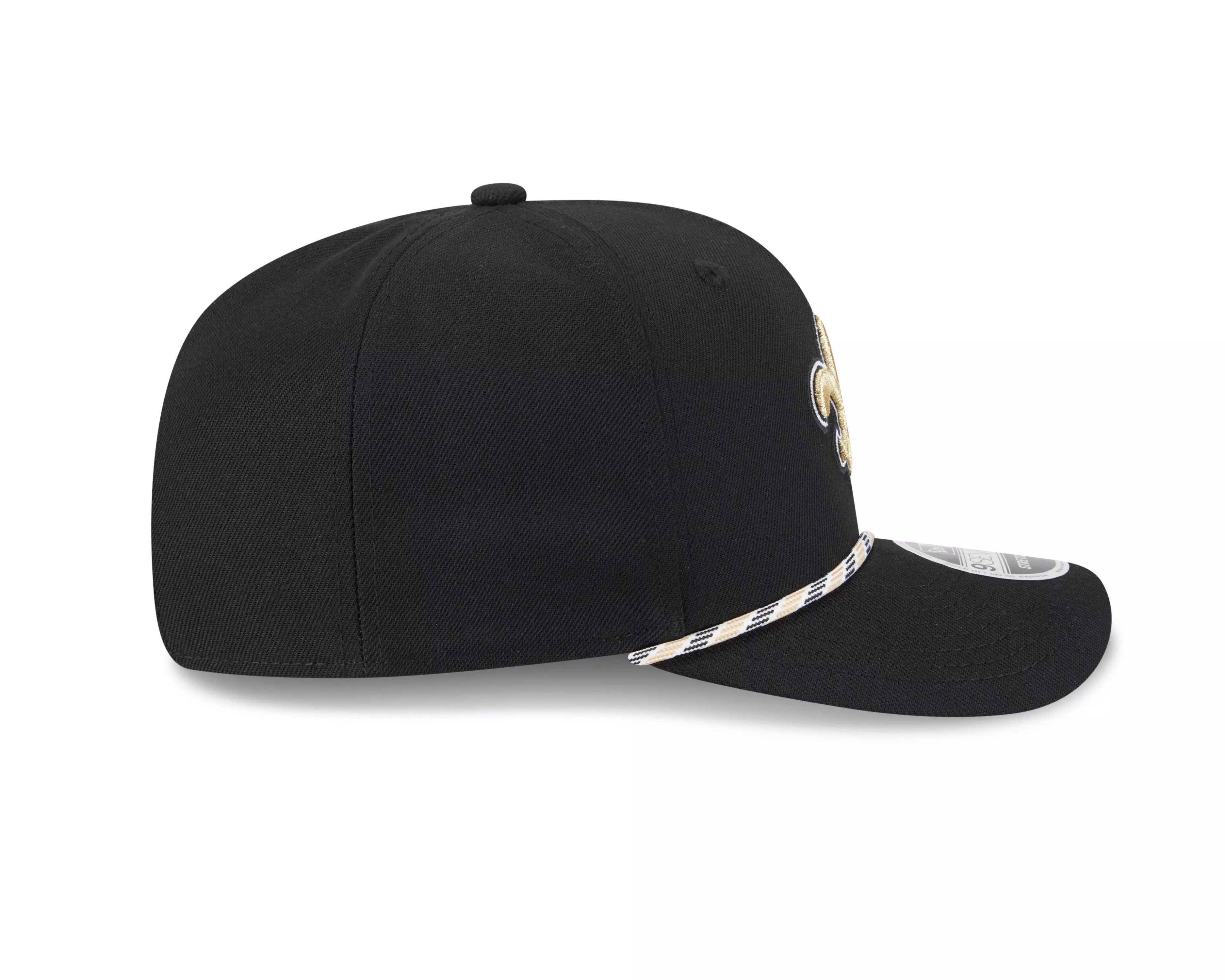 New Era New Orleans Saints 9SEVENTY Rope Stretch Snapback Hat-Black - BLACK