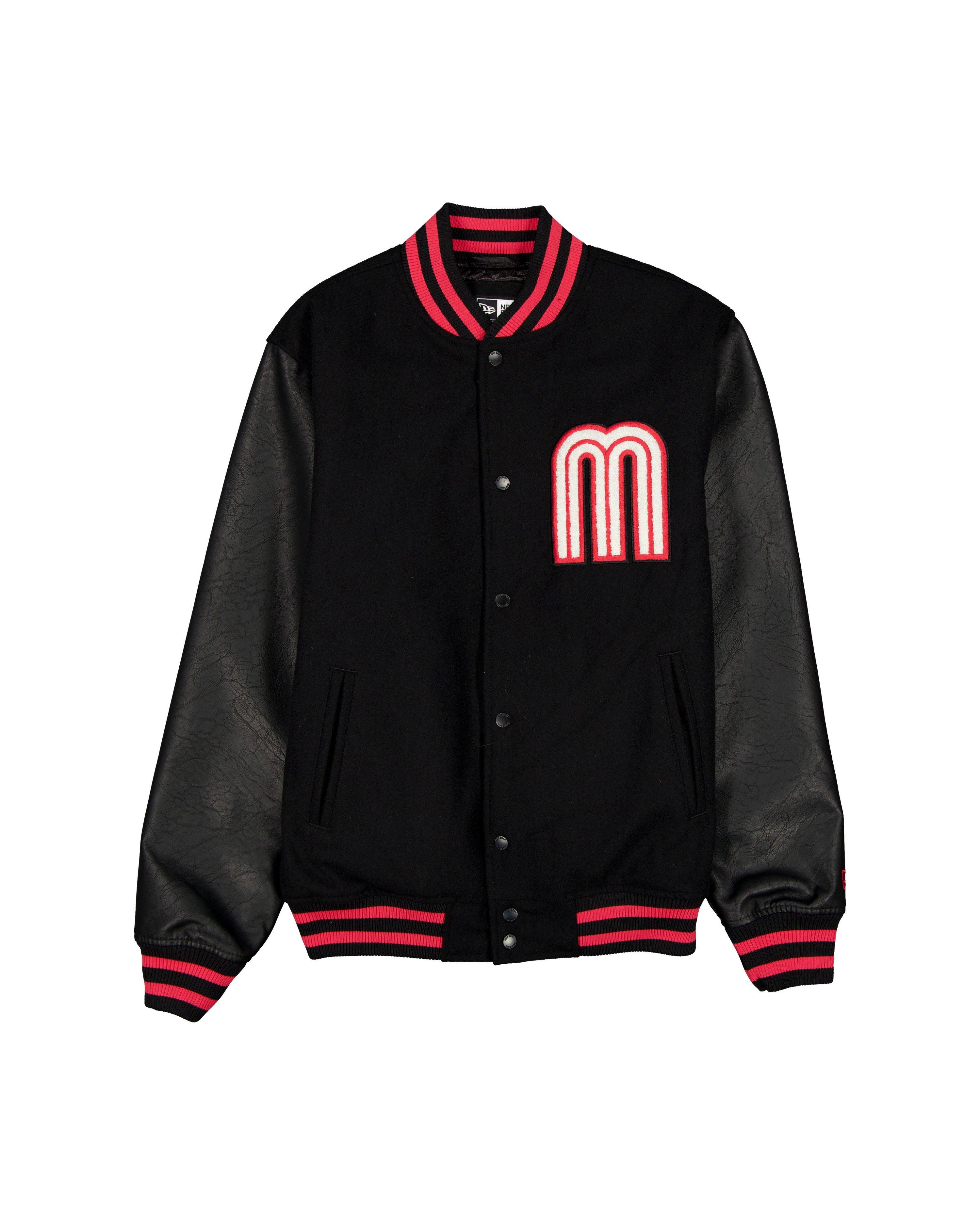 New Era Mexico Bomber Jacket-Black - BLACK Thumbnail View 1