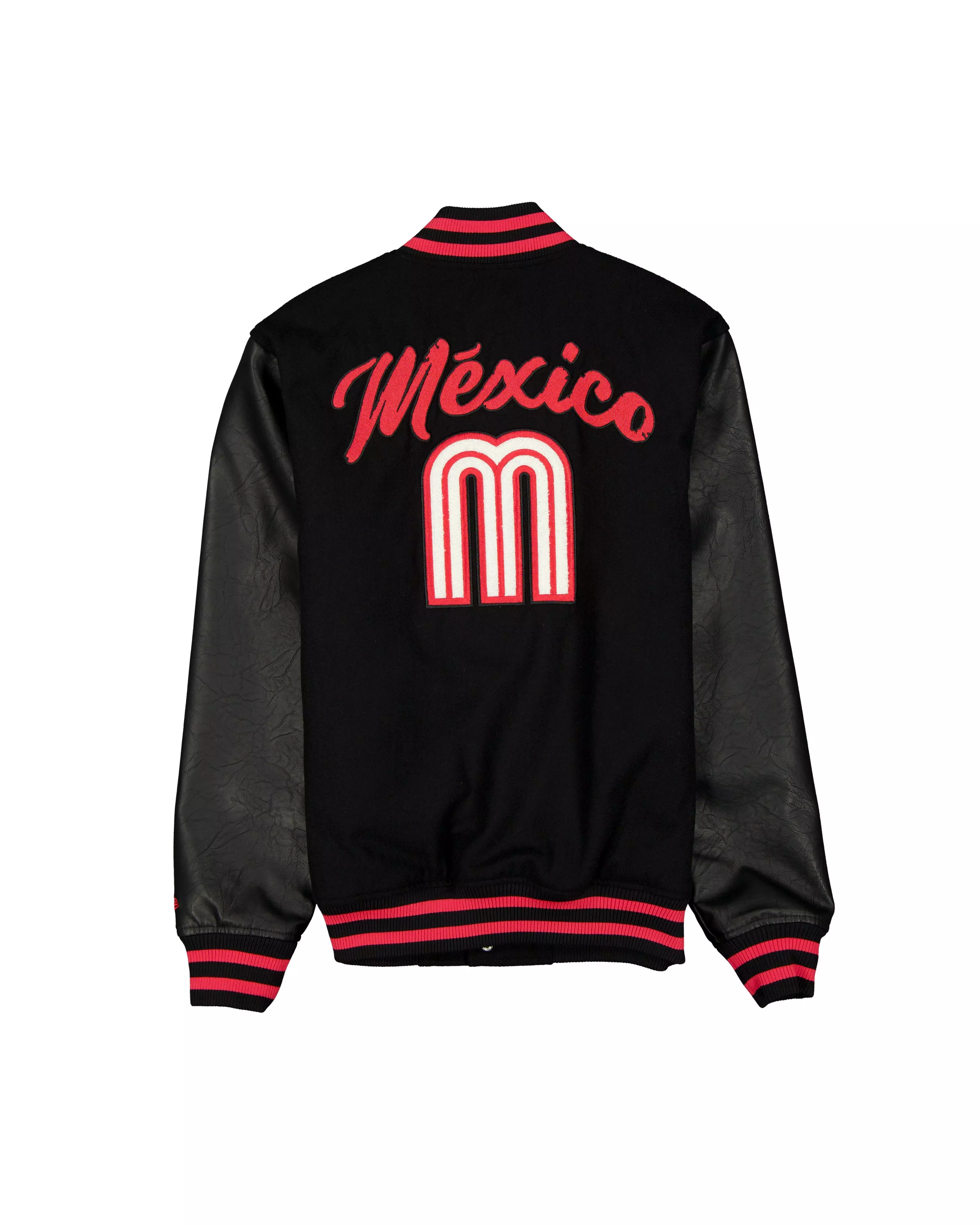 New Era Mexico Bomber Jacket-Black - BLACK