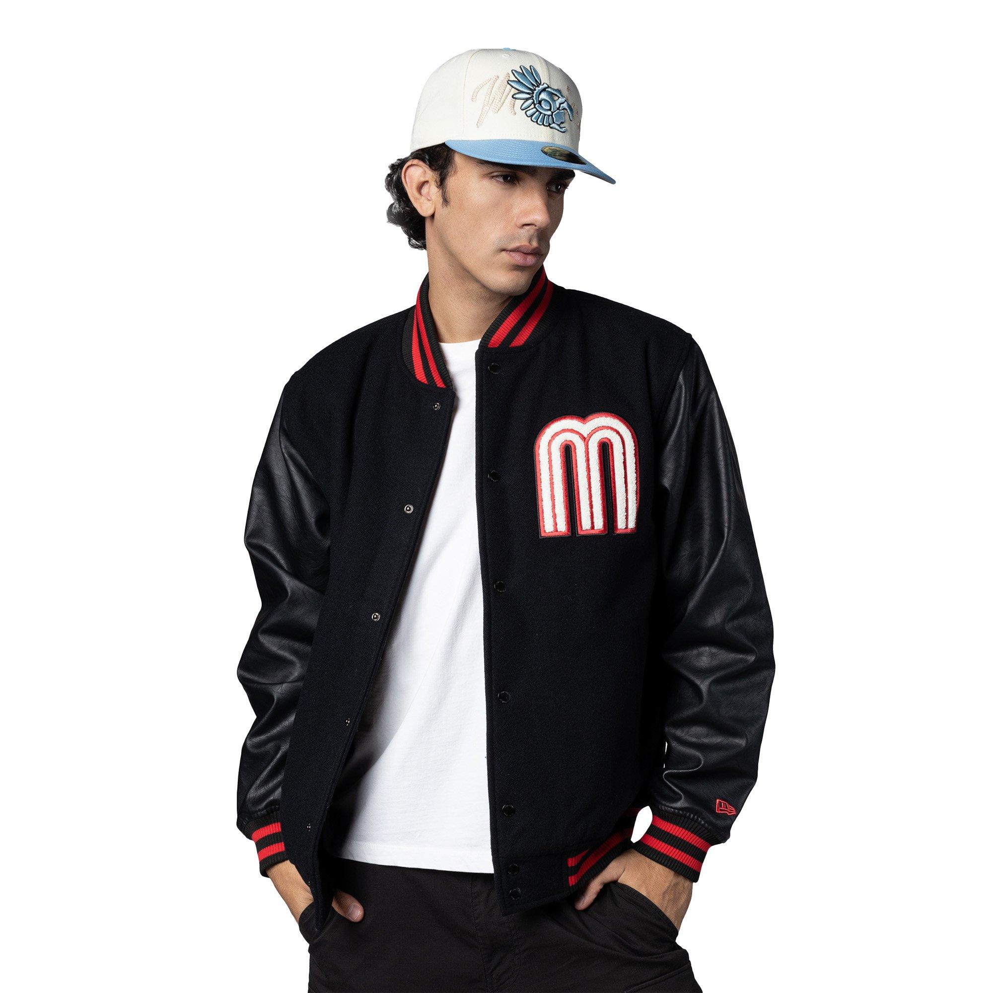 New Era Mexico Bomber Jacket-Black - BLACK Thumbnail View 3