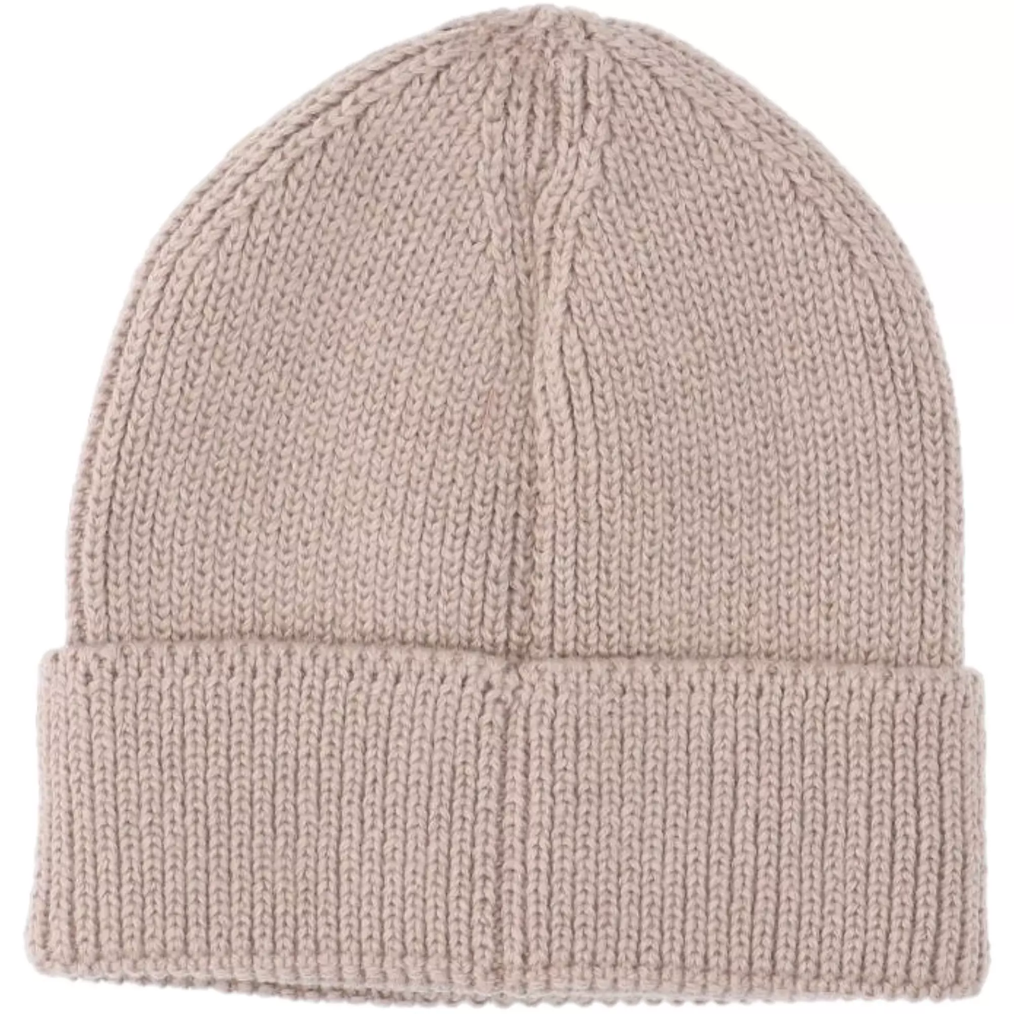 The North Face Logo Box Cuffed Beanie - Mushroom Grey - GREY