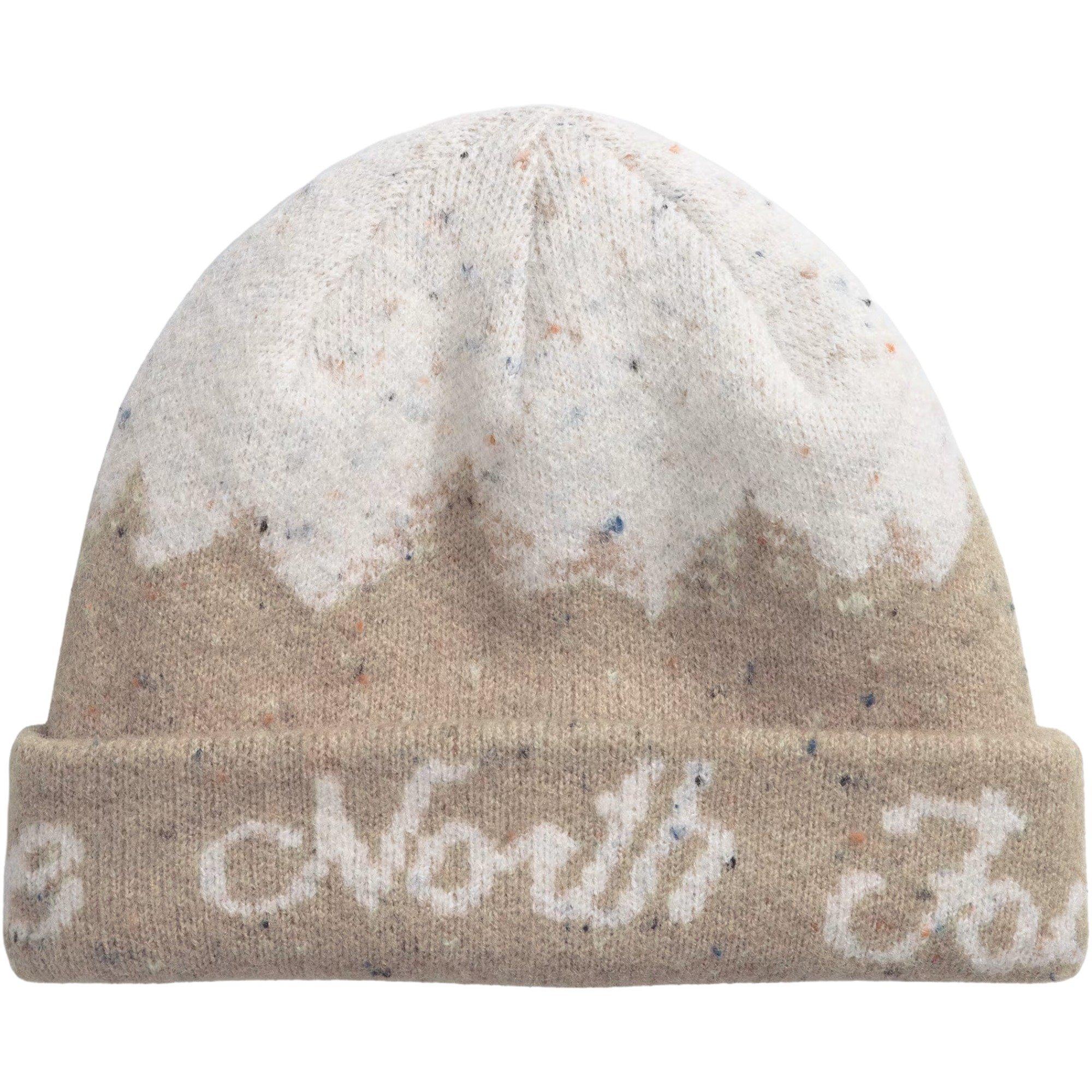 The North Face Women's Cabin Mountainscape Beanie - GREY/WHITE Thumbnail View 1