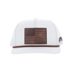 Hooey Liberty Roper Trucker Snapback Cap-White/Navy
