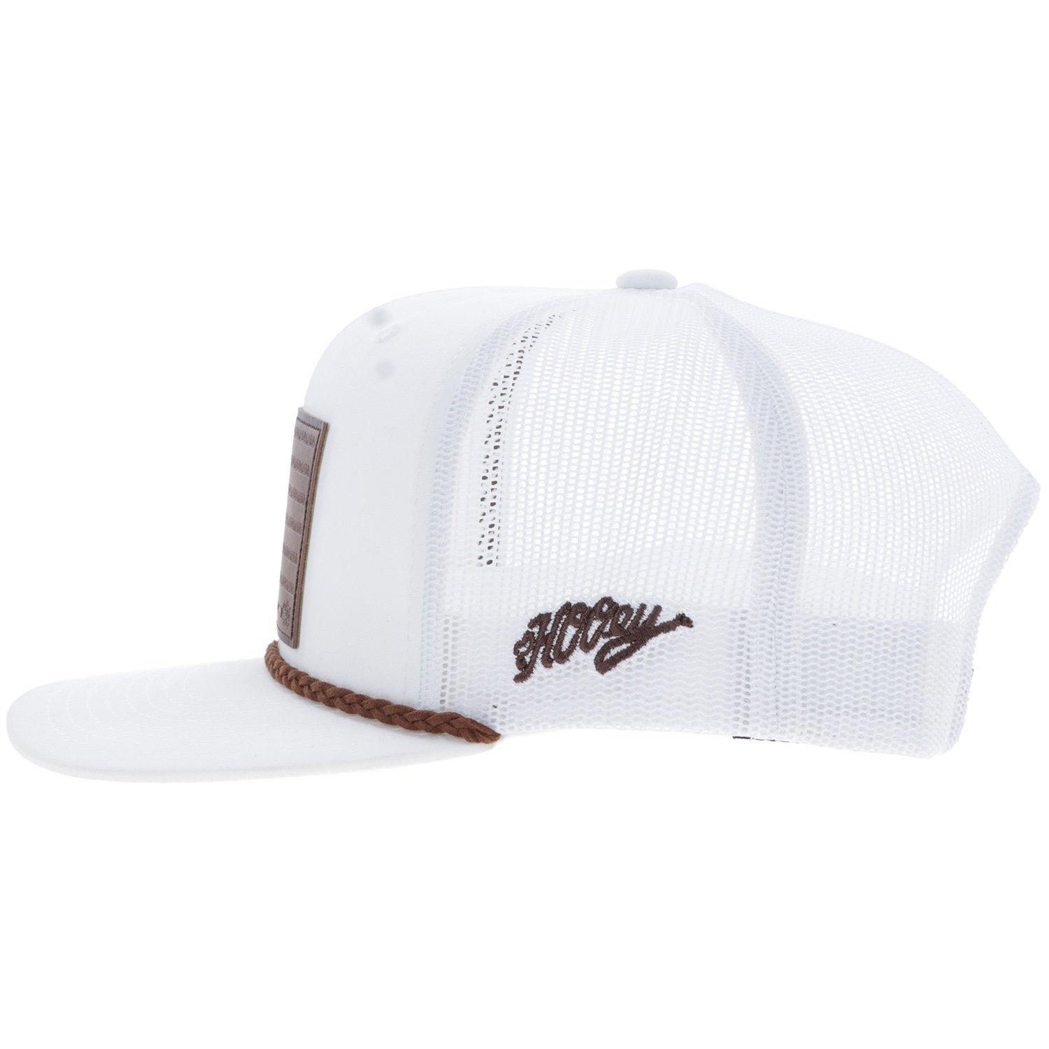 Hooey Liberty Roper Trucker Snapback Cap-White/Navy - WHITE Thumbnail View 3