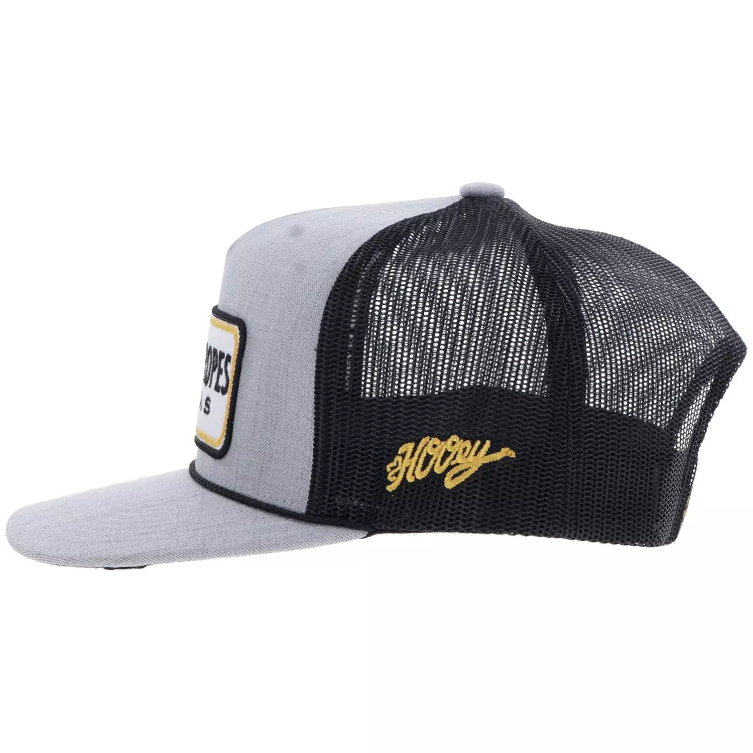 Hooey Trucker Patch Snapback Cap-Grey - GREY