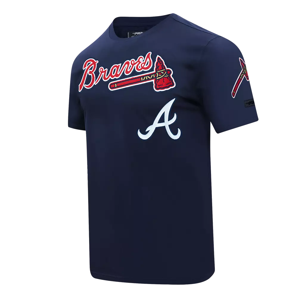 Pro Standard Atlanta Braves Ronald Acuna Jr. Name & Number Short Sleeve Tee-Navy - NAVY