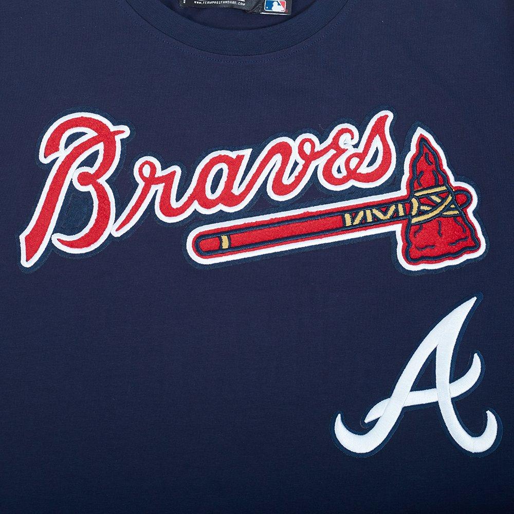 Pro Standard Atlanta Braves Ronald Acuna Jr. Name & Number Short Sleeve Tee-Navy - NAVY Thumbnail View 6