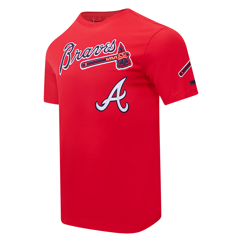 Pro Standard Atlanta Braves Ronald Acuna Jr. Name & Number Short Sleeve Tee-Red - RED Thumbnail View 3