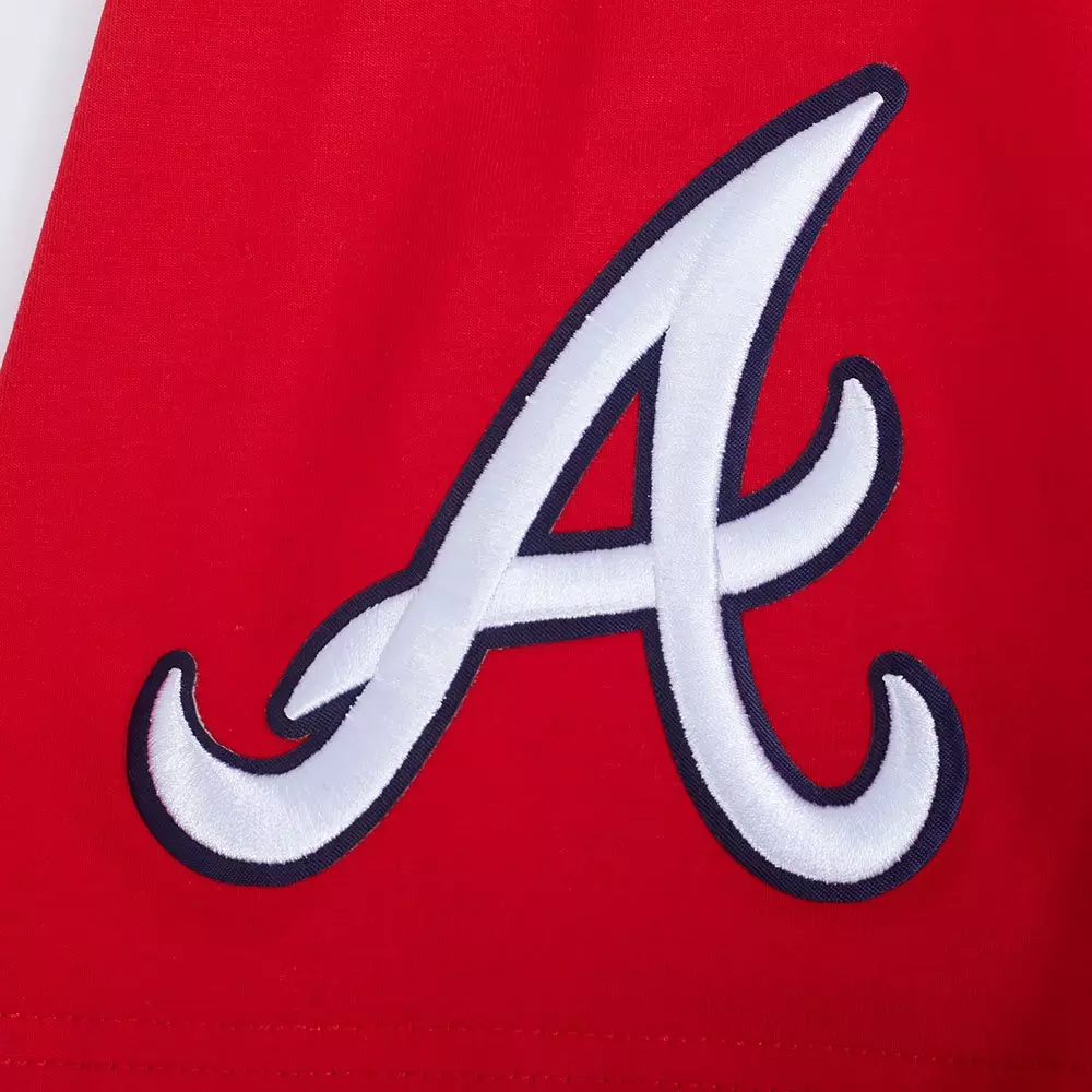 Pro Standard Atlanta Braves Ronald Acuna Jr. Name & Number Short Sleeve Tee-Red - RED