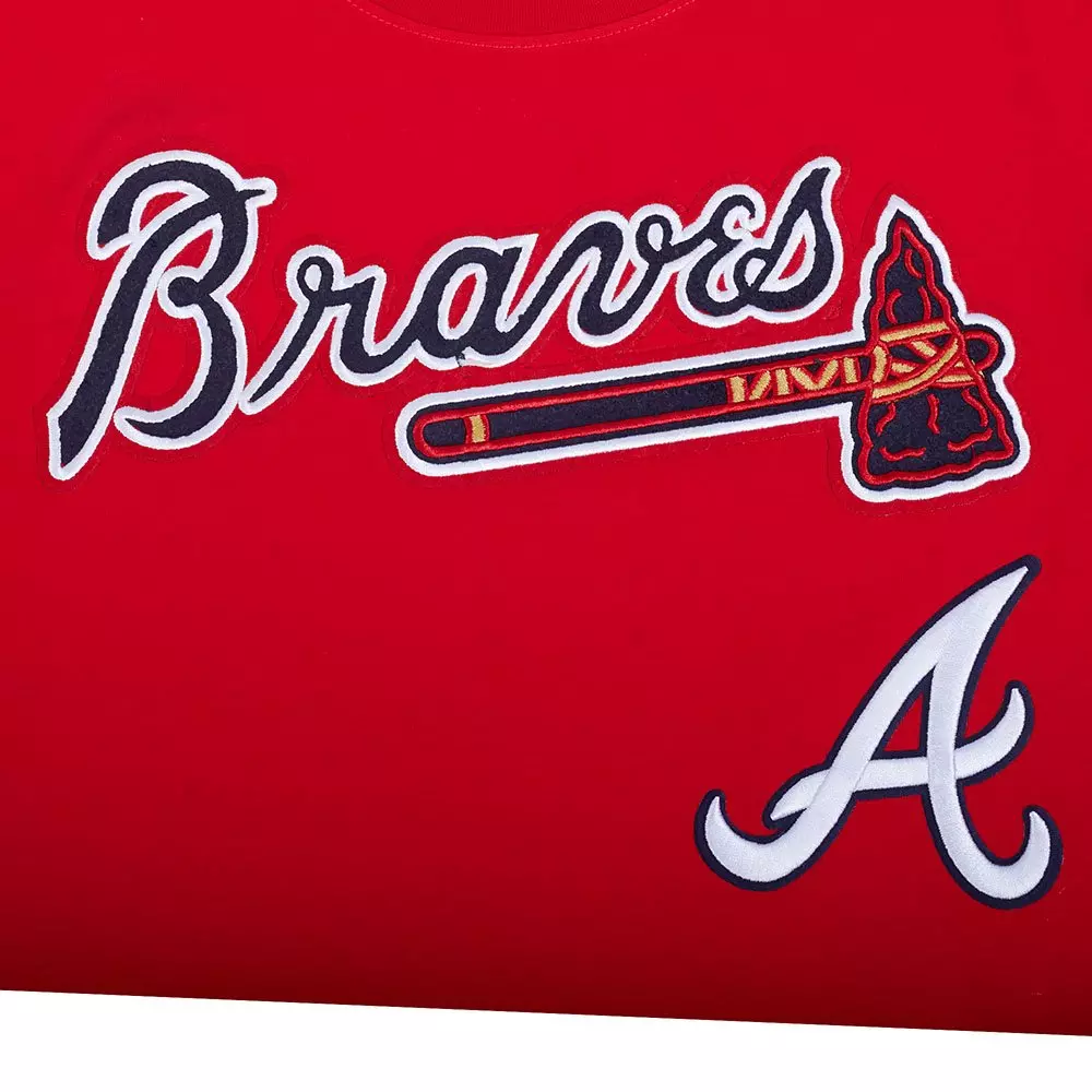 Pro Standard Atlanta Braves Ronald Acuna Jr. Name & Number Short Sleeve Tee-Red - RED