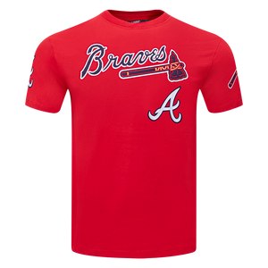 Pro Standard Atlanta Braves Ronald Acuna Jr. Name & Number Short Sleeve Tee-Red