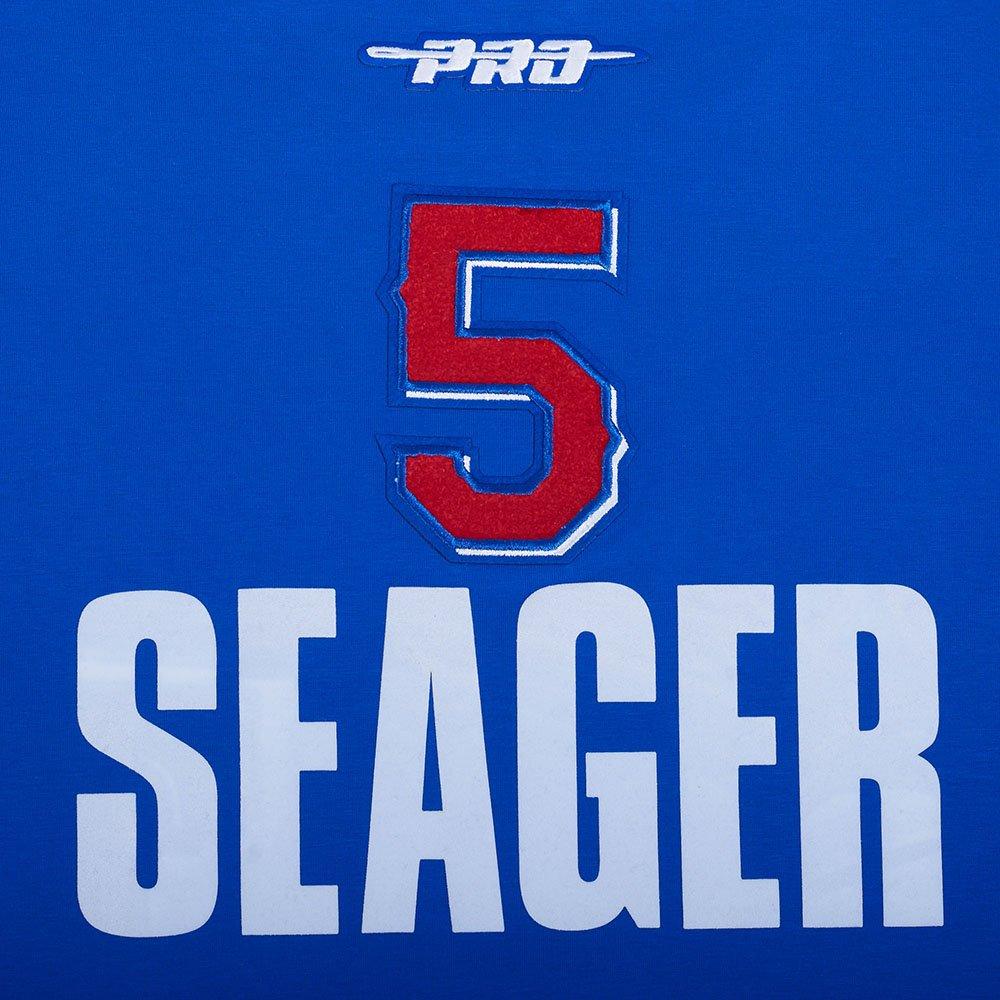 Pro Standard Texas Rangers Corey Seager Name & Number Short Sleeve Tee-Royal - ROYAL Thumbnail View 8