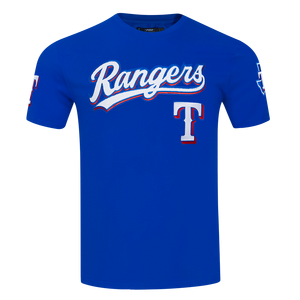 Pro Standard Texas Rangers Corey Seager Name & Number Short Sleeve Tee-Royal