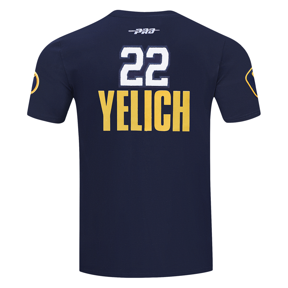 Pro Standard Milwaukee Brewers Christian Yelich Classic Short Sleeve Tee-Navy - NAVY Thumbnail View 2