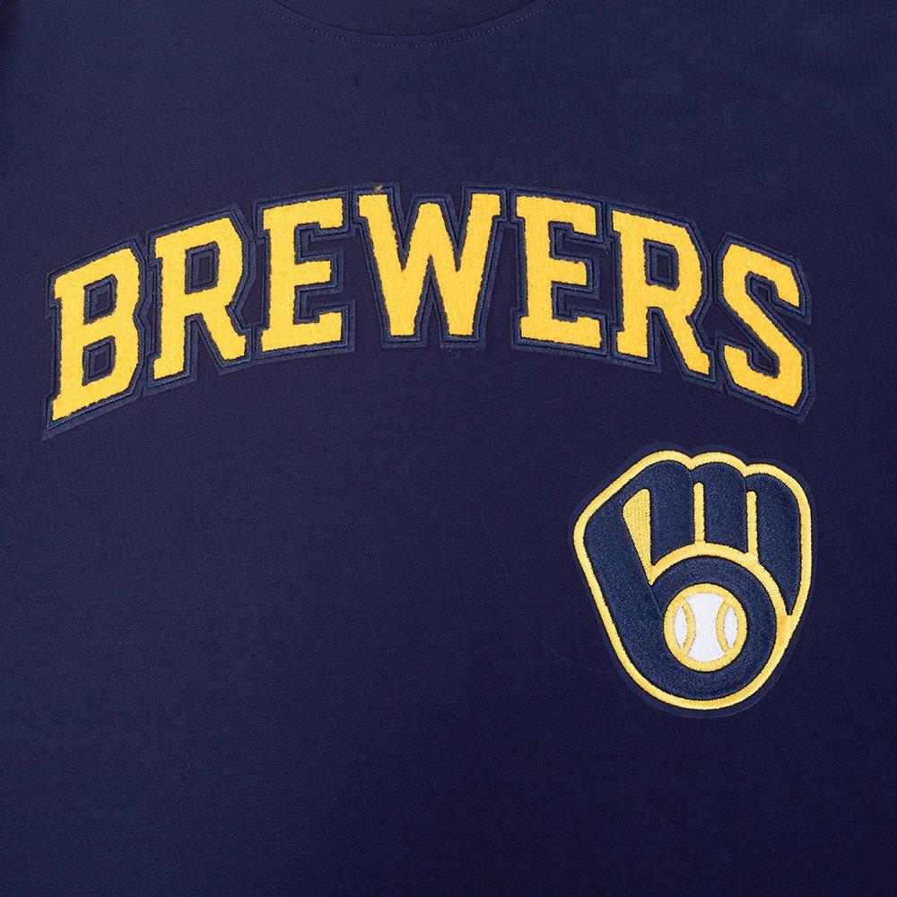 Pro Standard Milwaukee Brewers Christian Yelich Classic Short Sleeve Tee-Navy - NAVY Thumbnail View 5