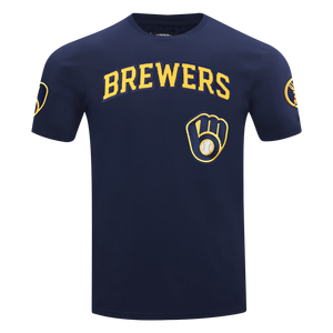 Pro Standard Milwaukee Brewers Christian Yelich Classic Short Sleeve Tee-Navy