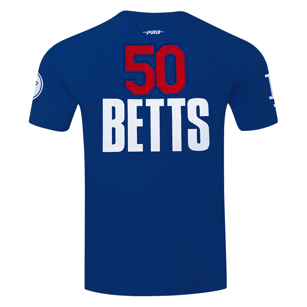 Pro Standard Los Angeles Dodgers Mookie Betts #50 Classic Short Sleeve Tee-Royal - ROYAL Thumbnail View 2