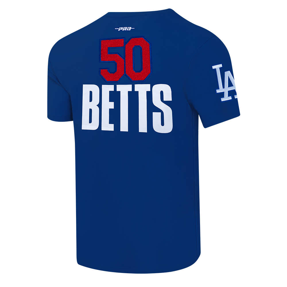Pro Standard Los Angeles Dodgers Mookie Betts #50 Classic Short Sleeve Tee-Royal - ROYAL Thumbnail View 4